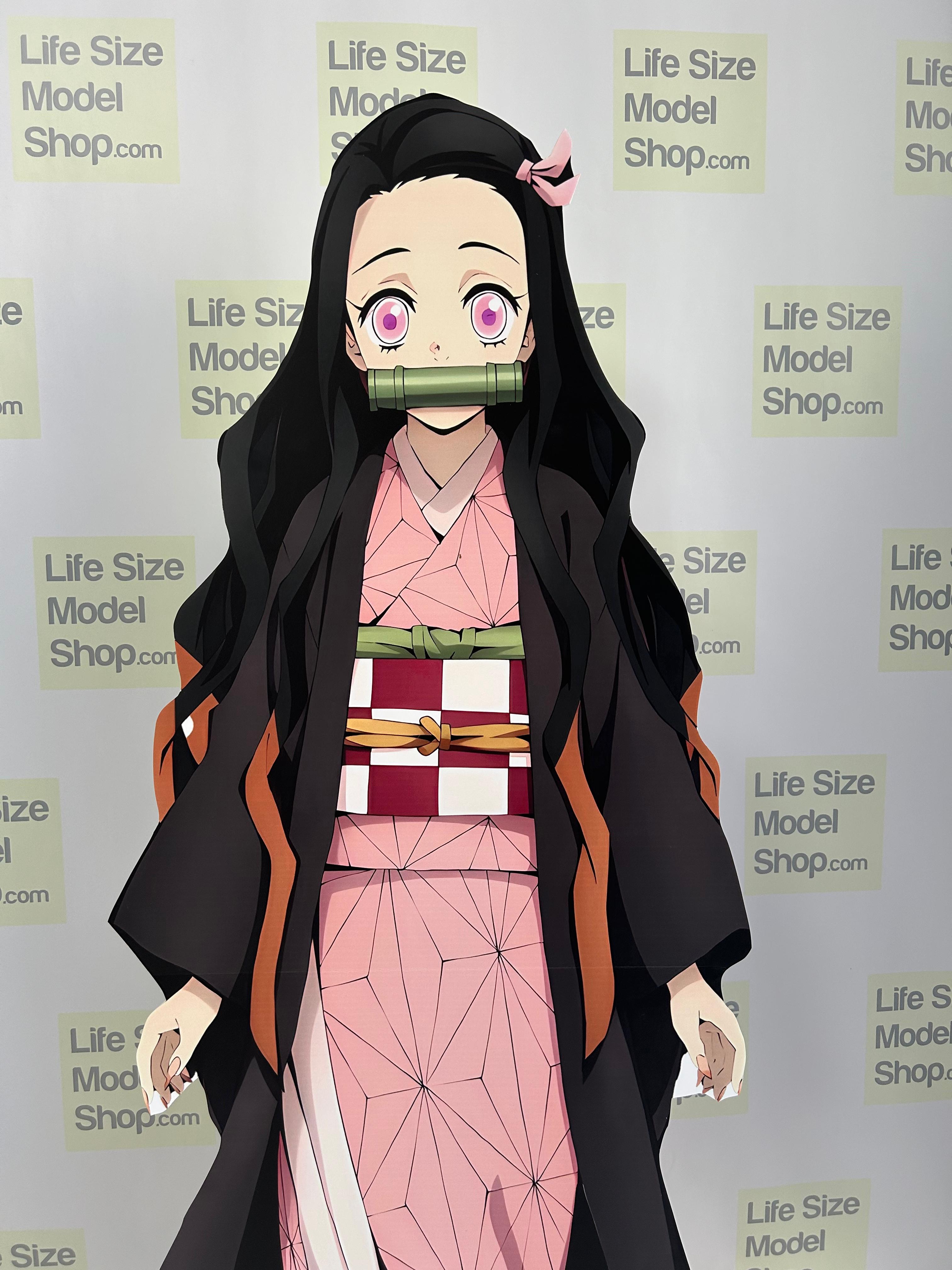 Nezuko Kamado Cardboard Cutout Model Standee Nezuko Anime Caracter Figure Model