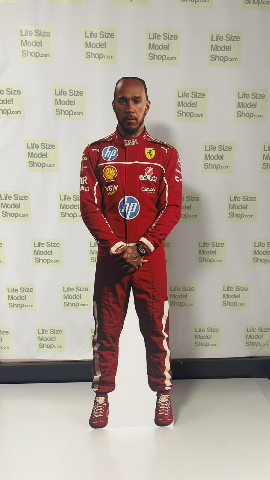 🏆 Lewis Hamilton Cardboard Cutout Figure – The Legend of the Track at Your Side!