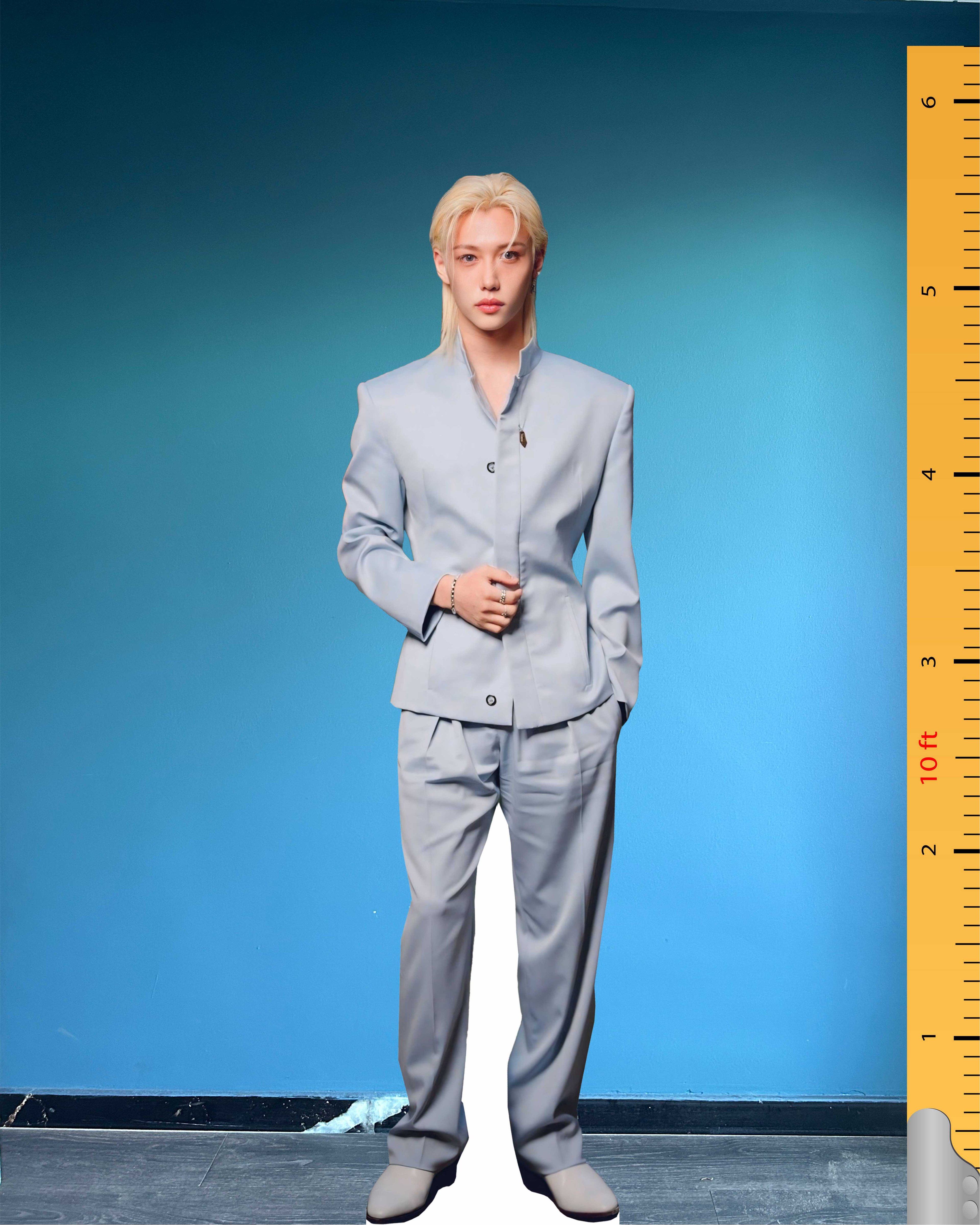 Felix Stray Kids Cardboard Cutout Model Lee Felix Yongbok Life Size Plastic Standee Model 