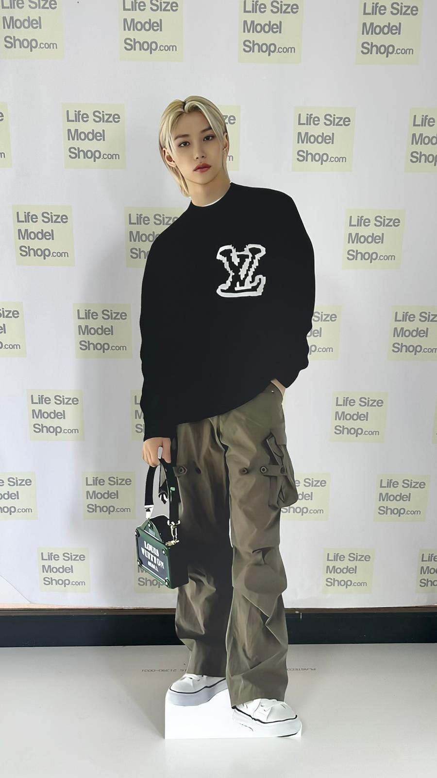 Lee Felix Yongbok Cardboard Cutout Model 67” inch Life Size Plastic Standee Stray Kids Lixie Kpop Rapper