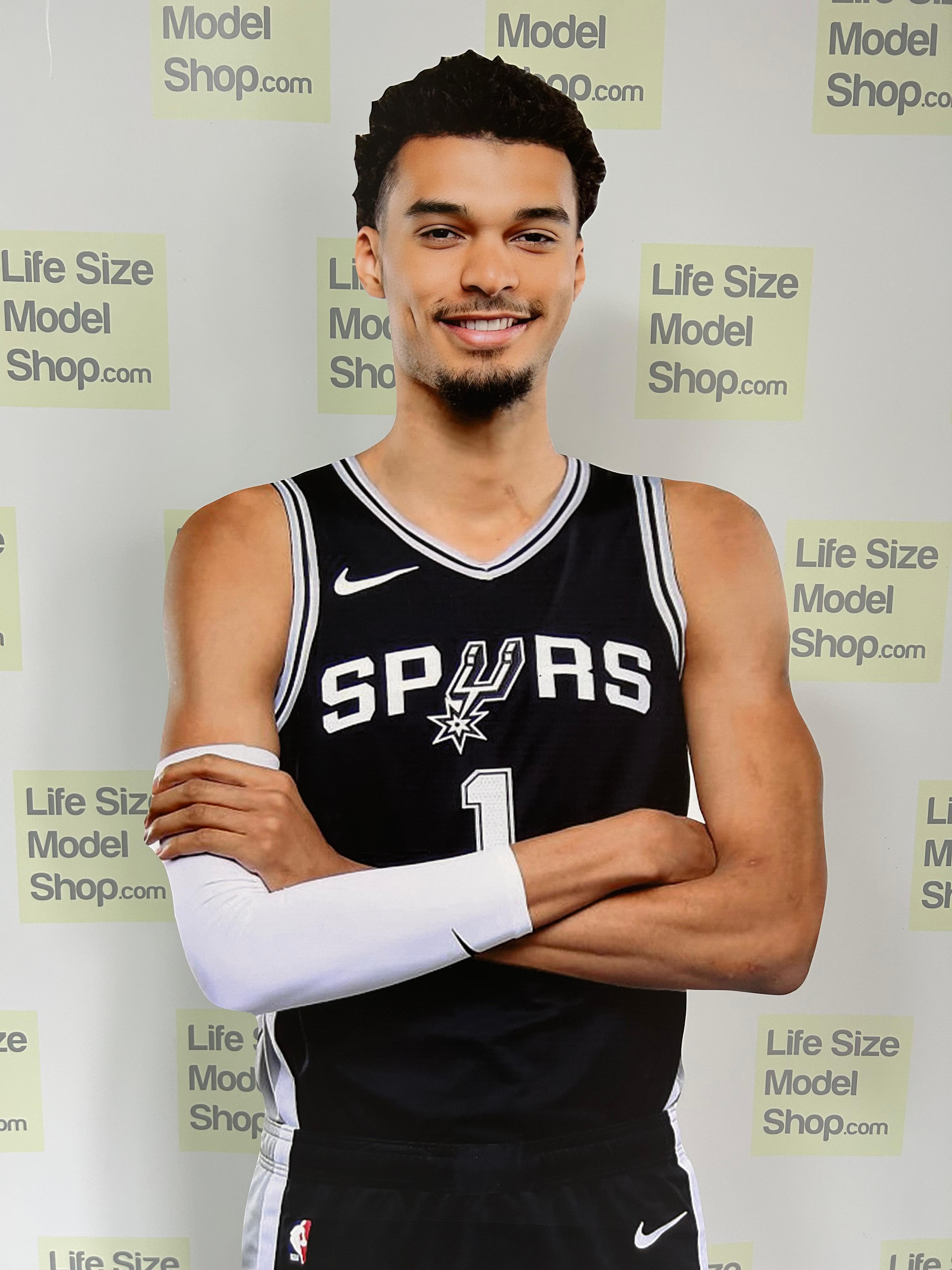 🏀 Victor Wembanyama Life-Size Cardboard Cutout – San Antonio Spurs #1 Standee