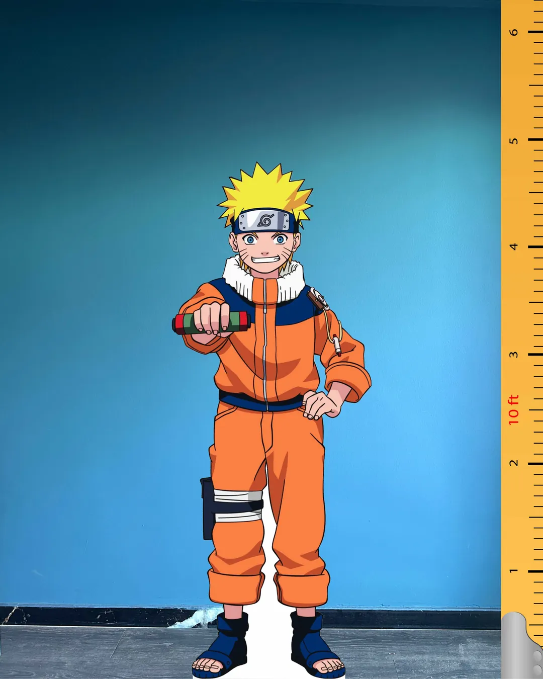 🍥 Naruto Uzumaki Cardboard Figure Life Size Naruto Anime Character