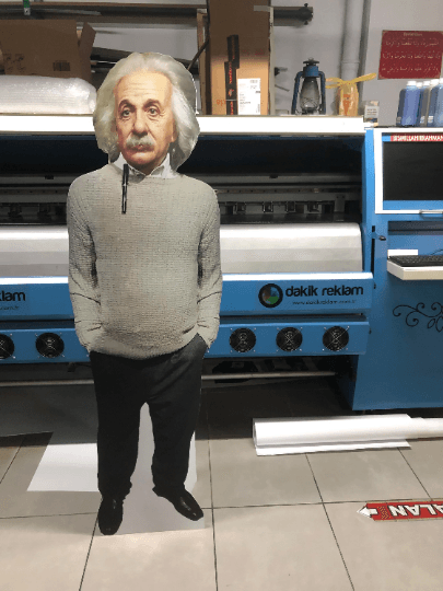 Albert Einstein Theoretical Physicist and Scientist Cutout Plastic Standee Lifesize Model