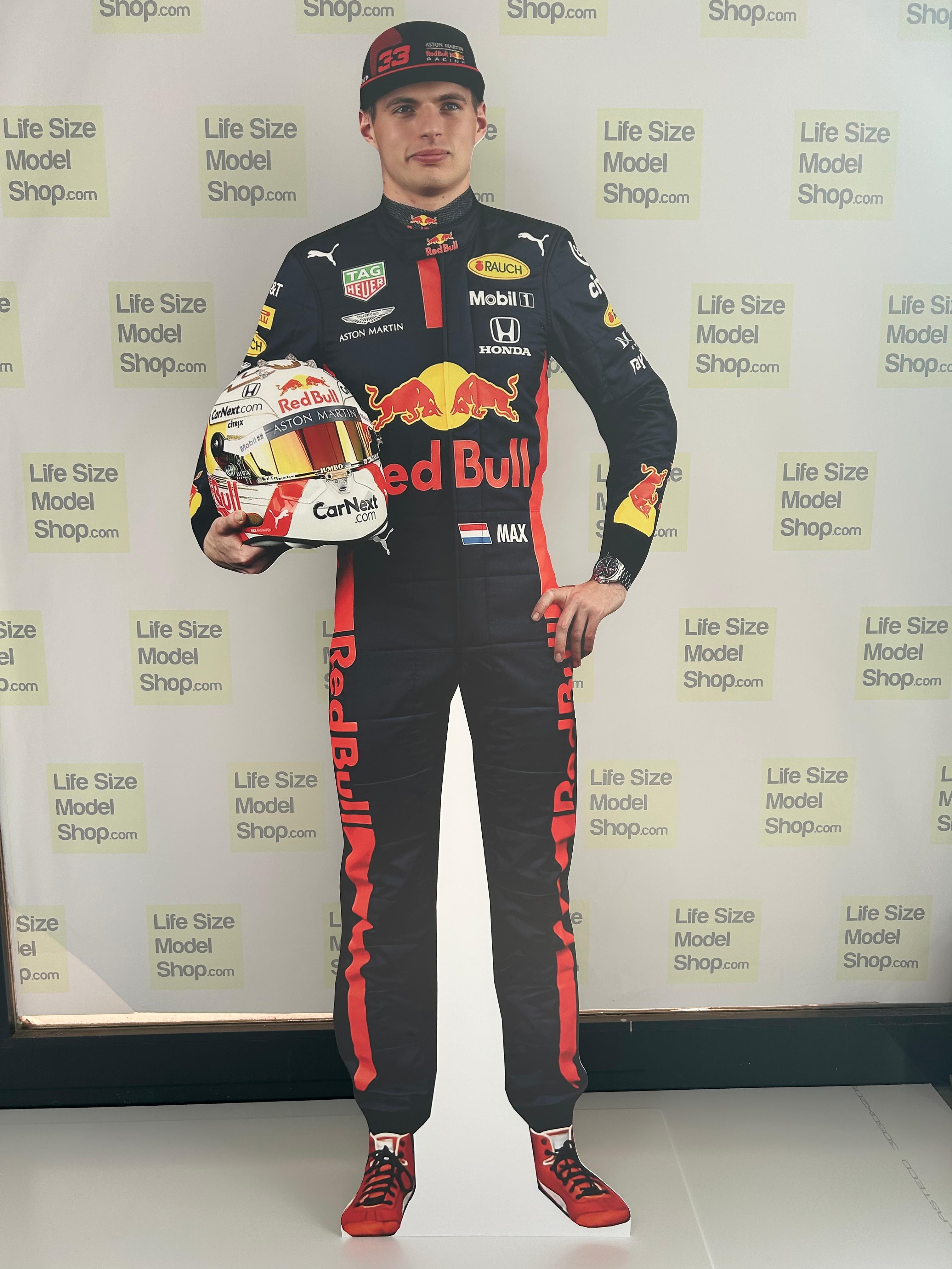Max Verstappen Tekturowy Model Wycinany Mistrza F1 Pilota Samochodu Wyścigowego Figurka Kierowcy