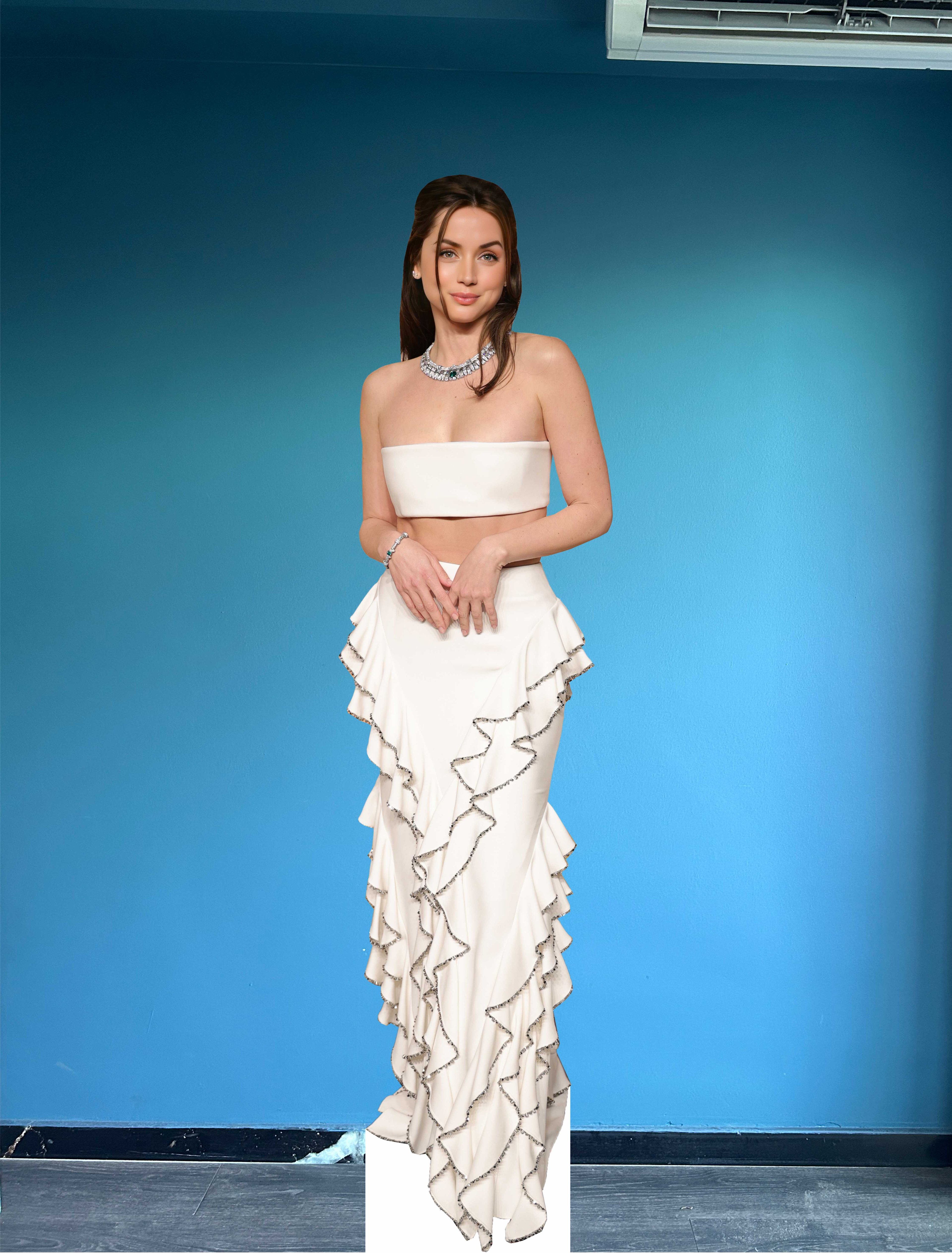 Ana de Armas Cardboard Cutout Model Plastic Standee Model 2025 Oscar After Party Dress