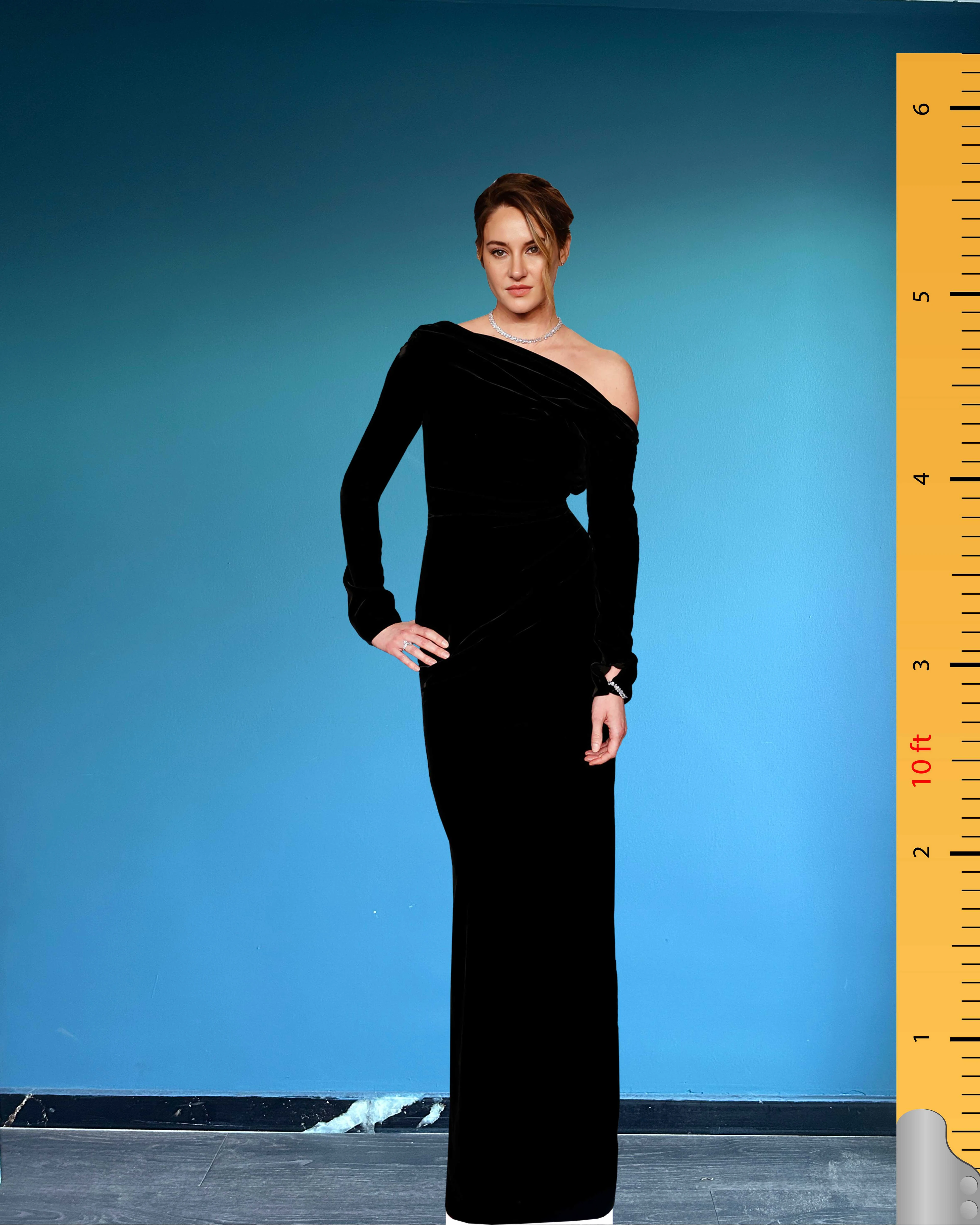 🌟 Shailene Woodley Life-Size Cardboard Cutout – Vanity Fair Oscars Party 2025 Edition