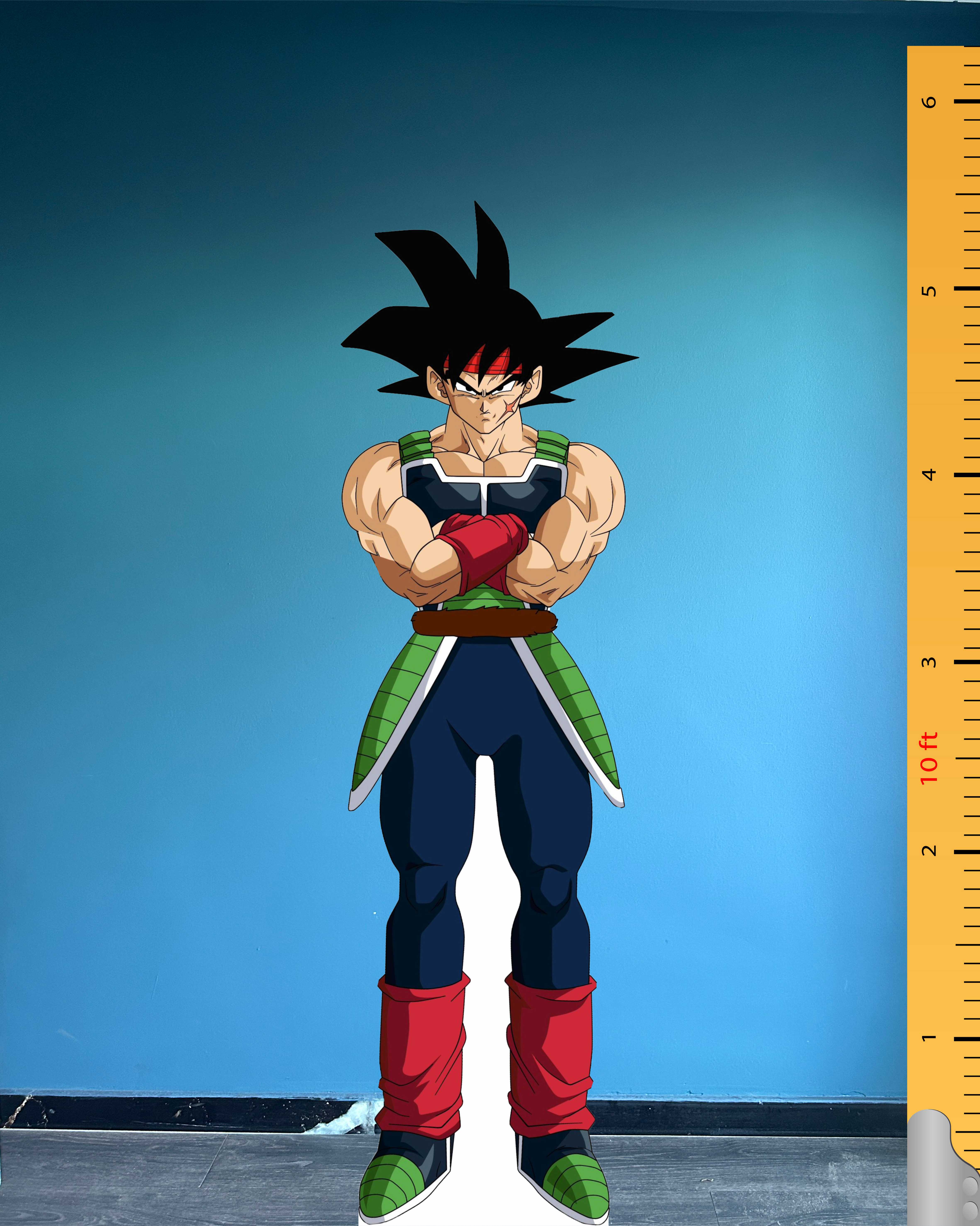 Bardock Cardboard Cutout Model Dragon Ball Manga Character Plastic Standee 