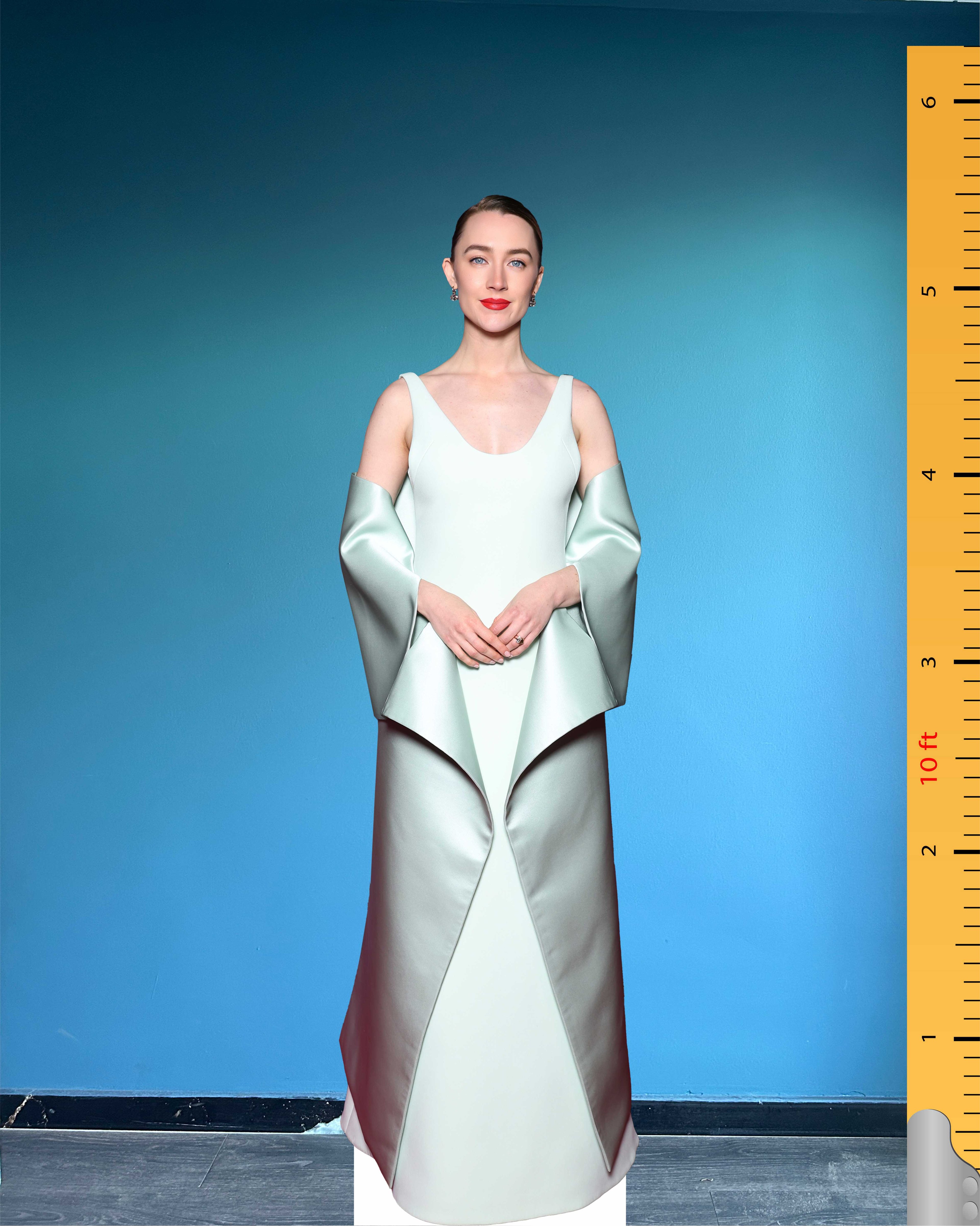 Saoirse Ronan Cardboard Cutout Model Life Size Cutout Plastic Standee BAFTA Awards 2025