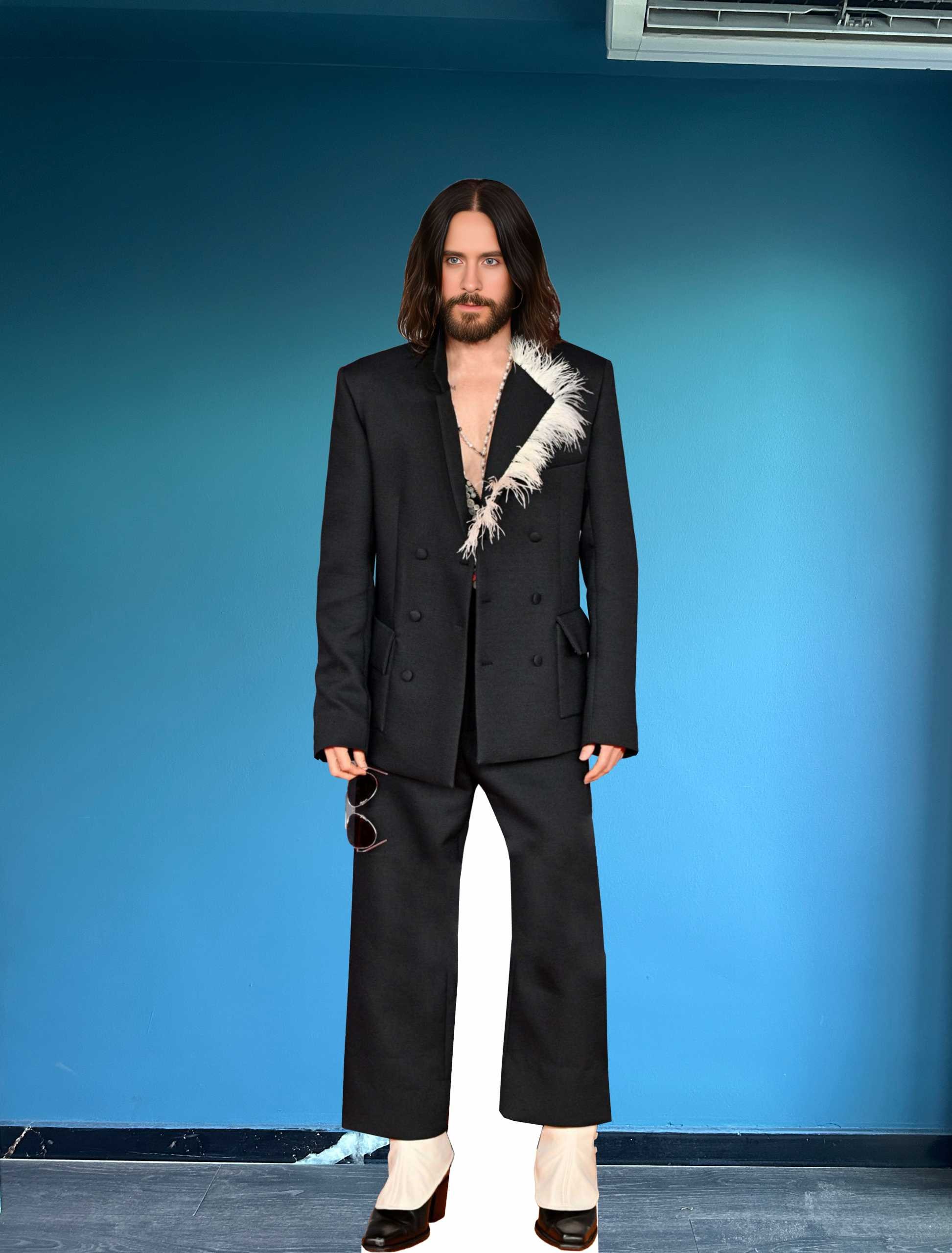 Modèle découpé en carton de Jared Leto Maquette de Joseph Leto grandeur nature