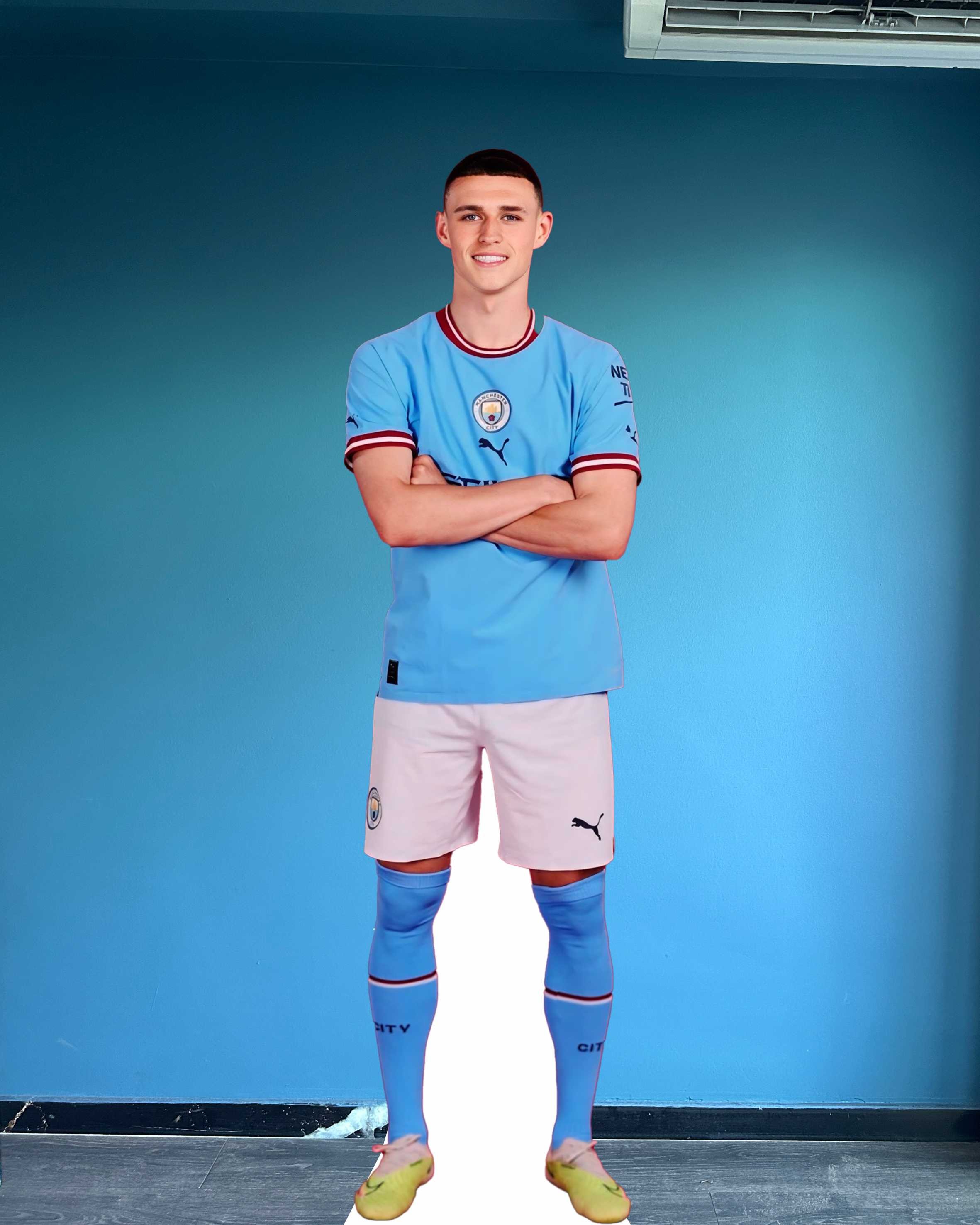 Phil Foden Recorte de papelão Modelo em tamanho real Standee