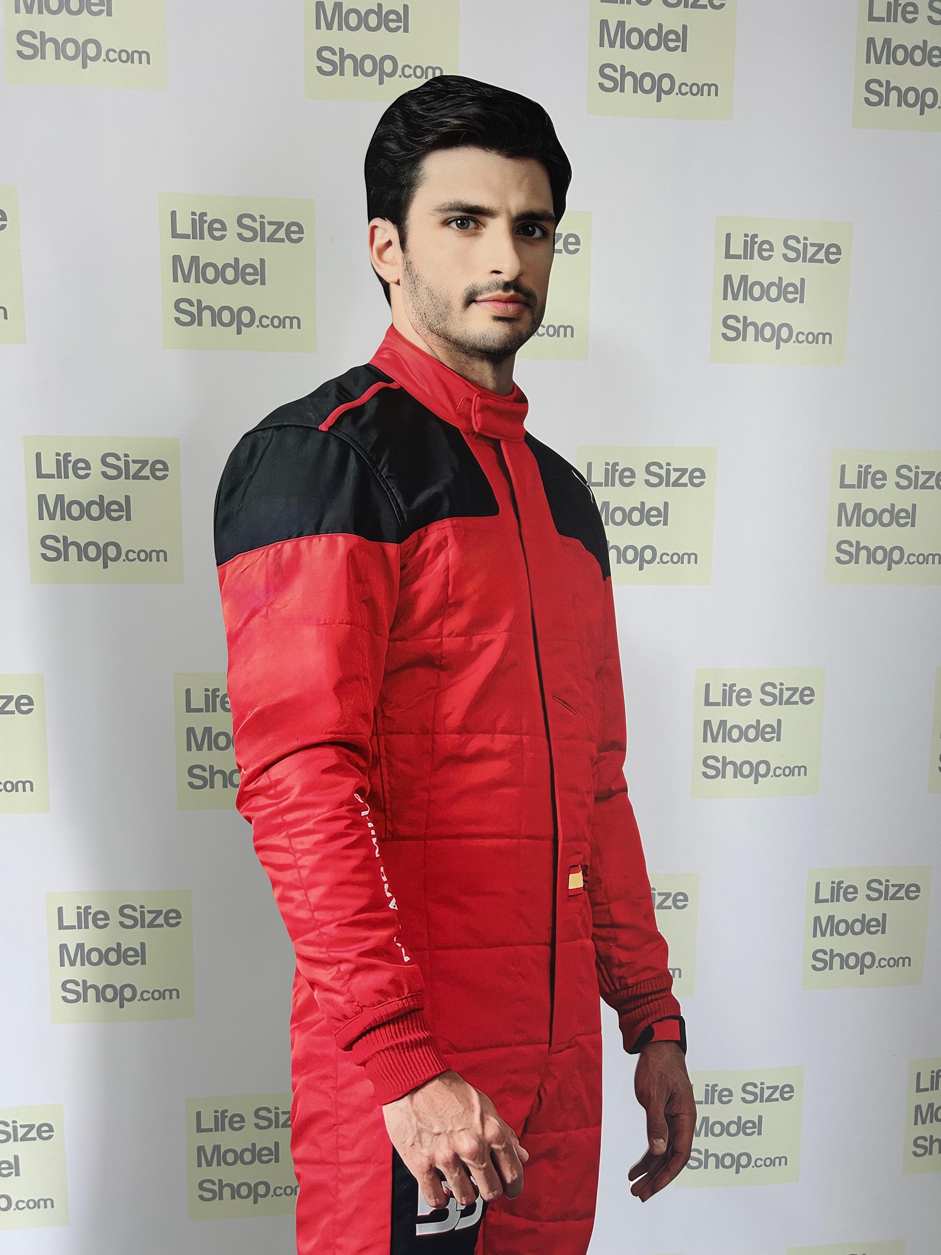 Carlos Sainz Jr Cardboard Cutout Plastic Model Carlos Sainz Race Car Life Size Standee