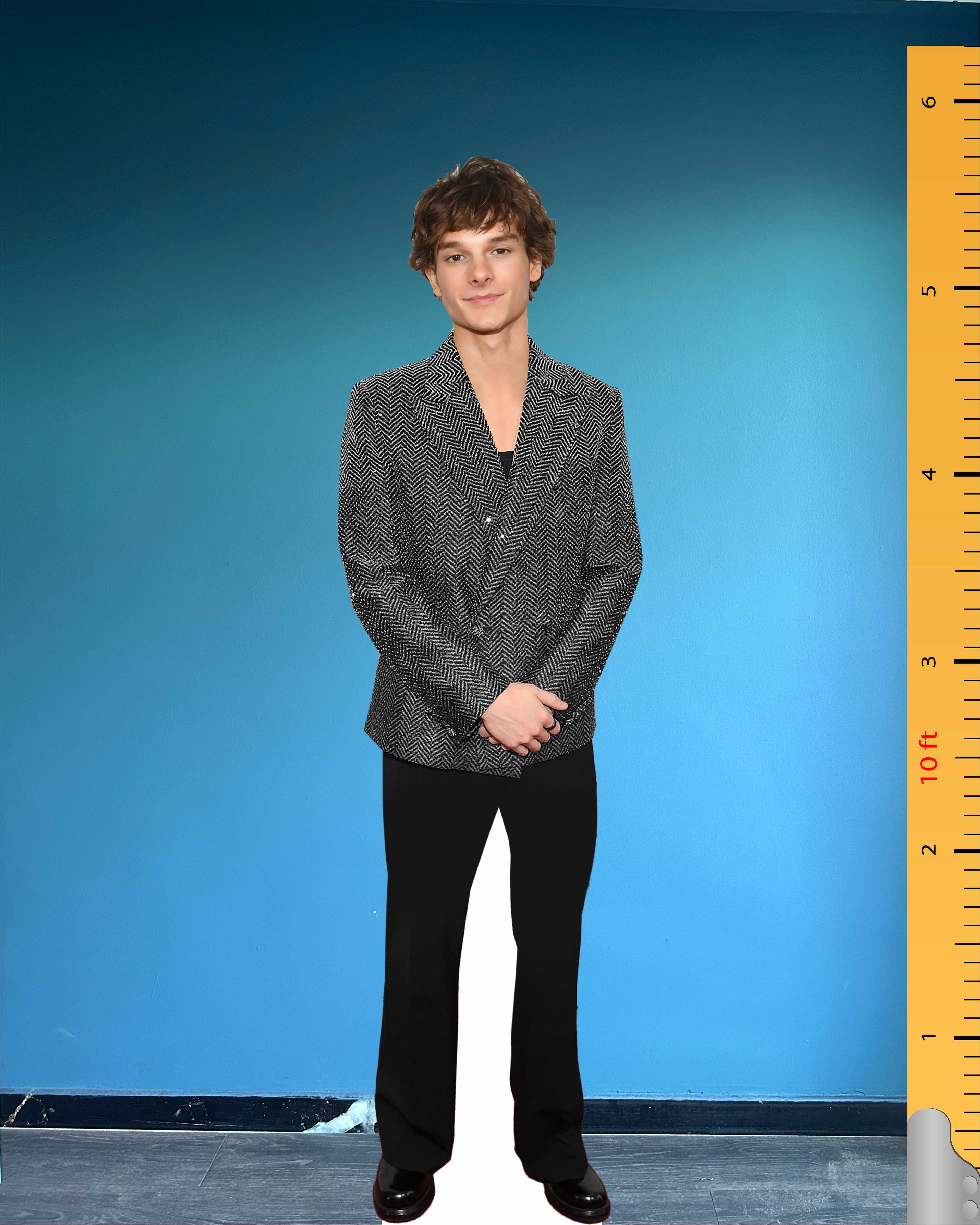 Mason Thames Cardboard Cutout Model Life Size Plastic Standee Model Chanel Tribeca Festival 2025
