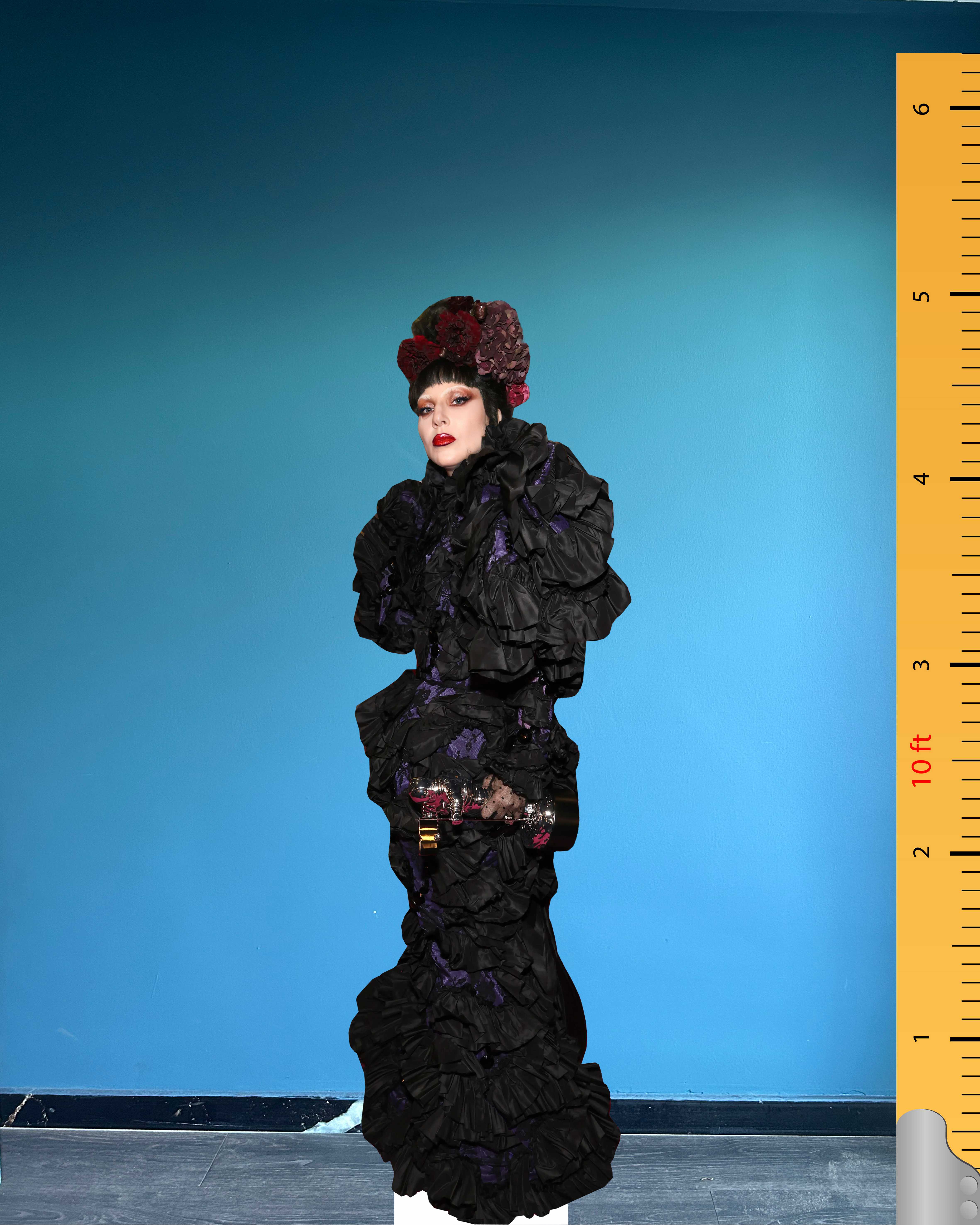 🎤 Kartonowa figura Lady Gagi w naturalnej wielkości – Edycja Czerwonego Dywanu MTV Video Music Awards 2025