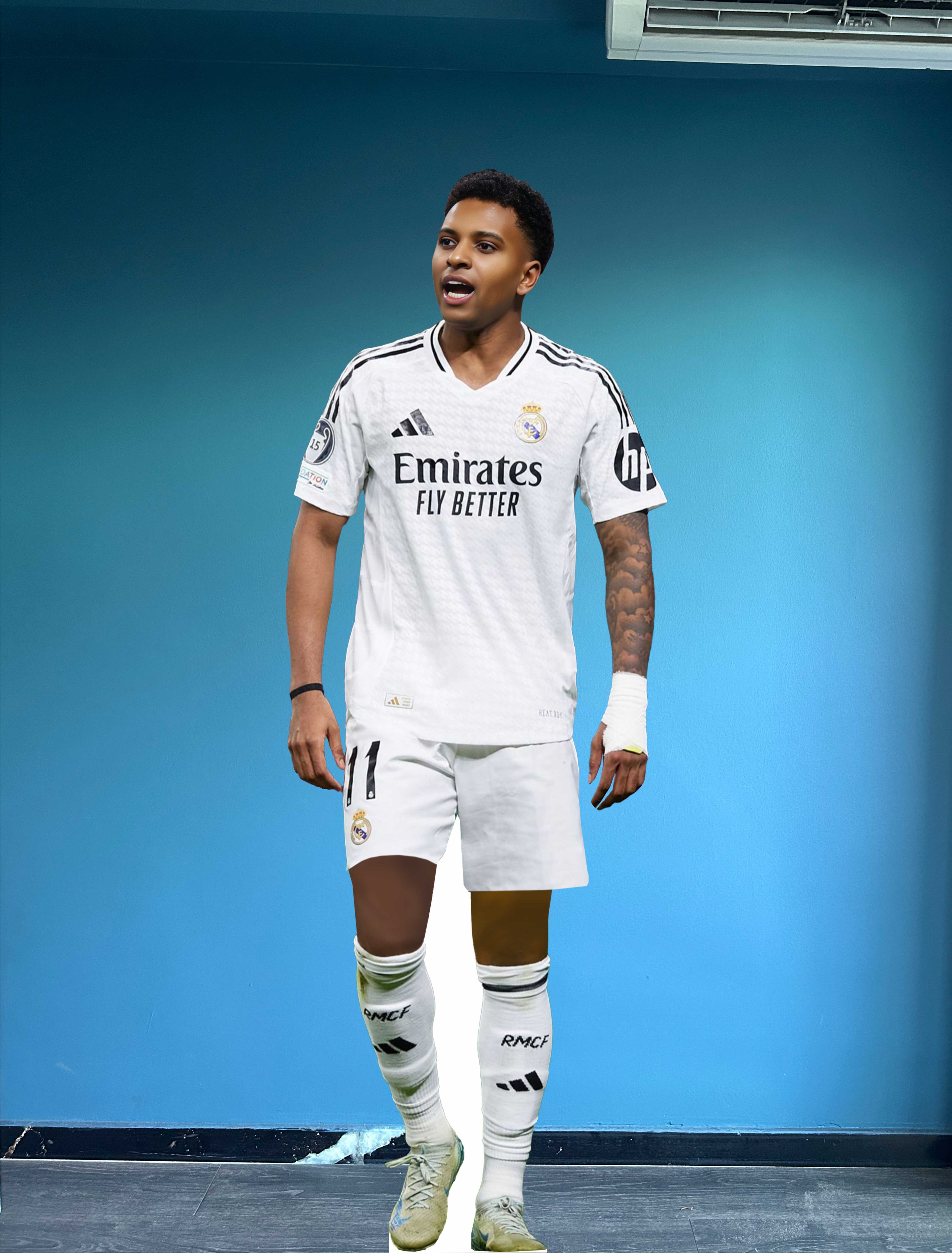 Rodrygo Cardboard Cutout Model Life Size Plastic Standee Model Real Madrid