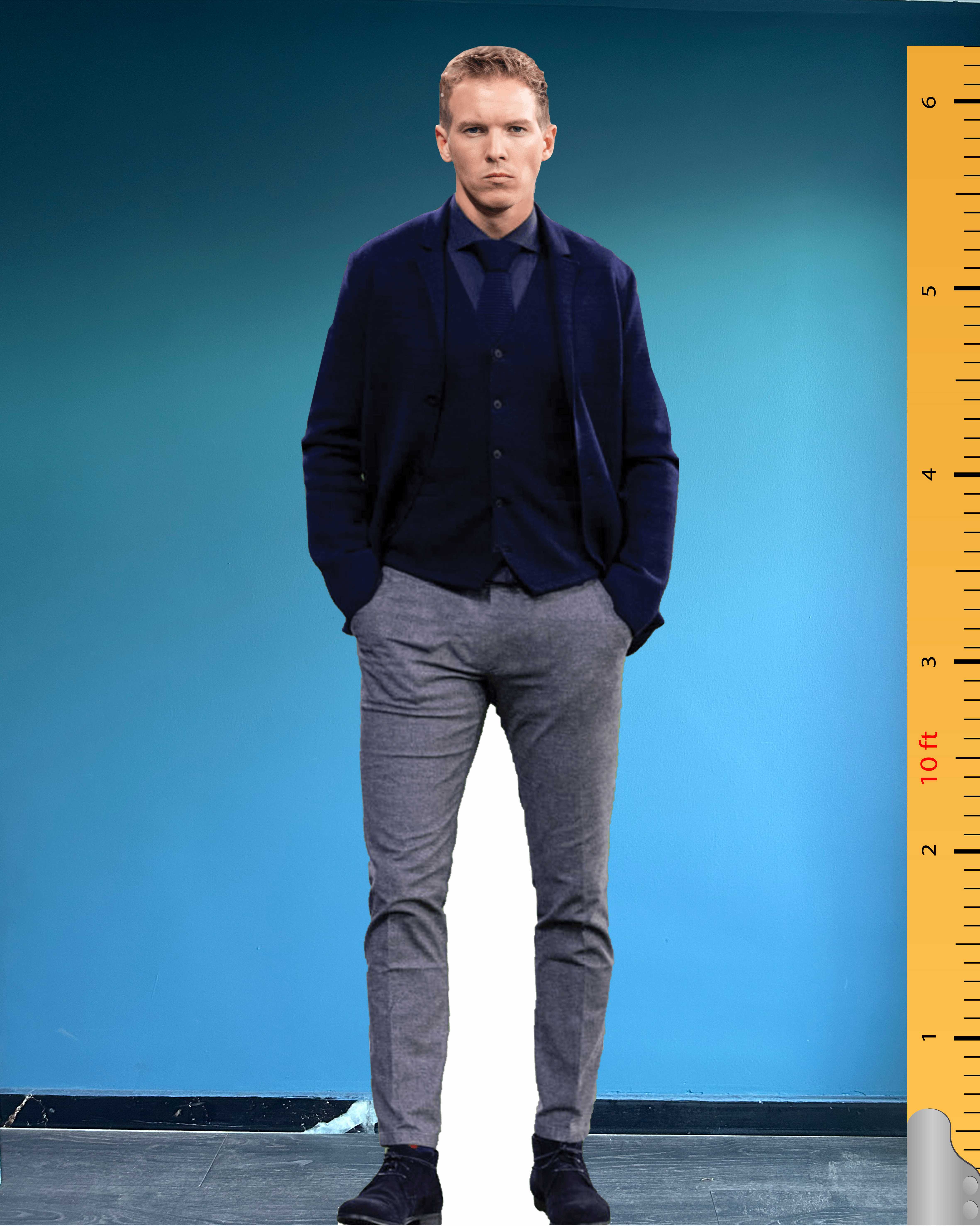 Julian Nagelsmann Life Size Cardboard Cutout Model Standee Plastic Deutscher Fussball-bund Celebrity Cutouts