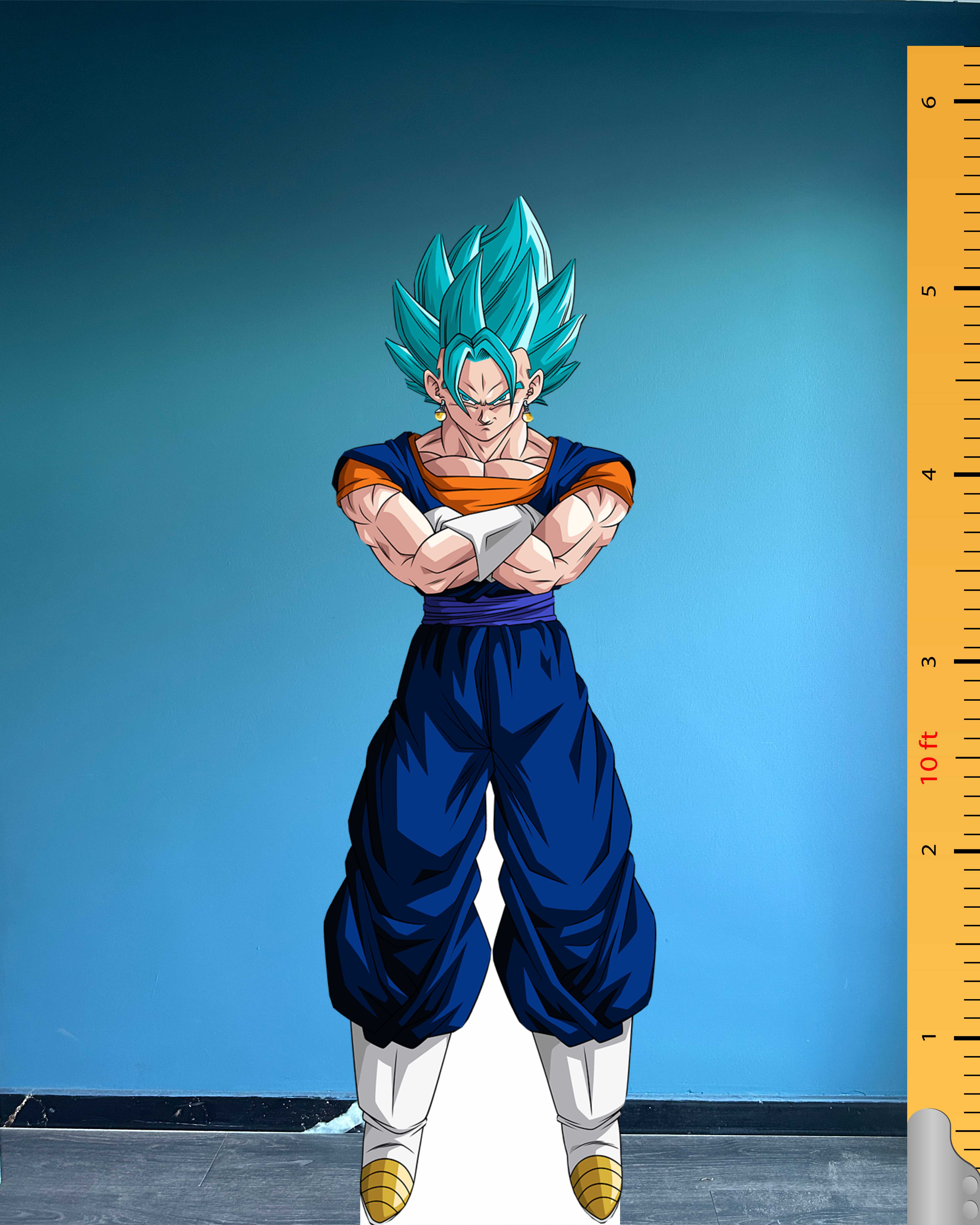Vegeta Super Saiyan Blue Cardboard Cutout Model Dragon Ball Character Plastic Standee 