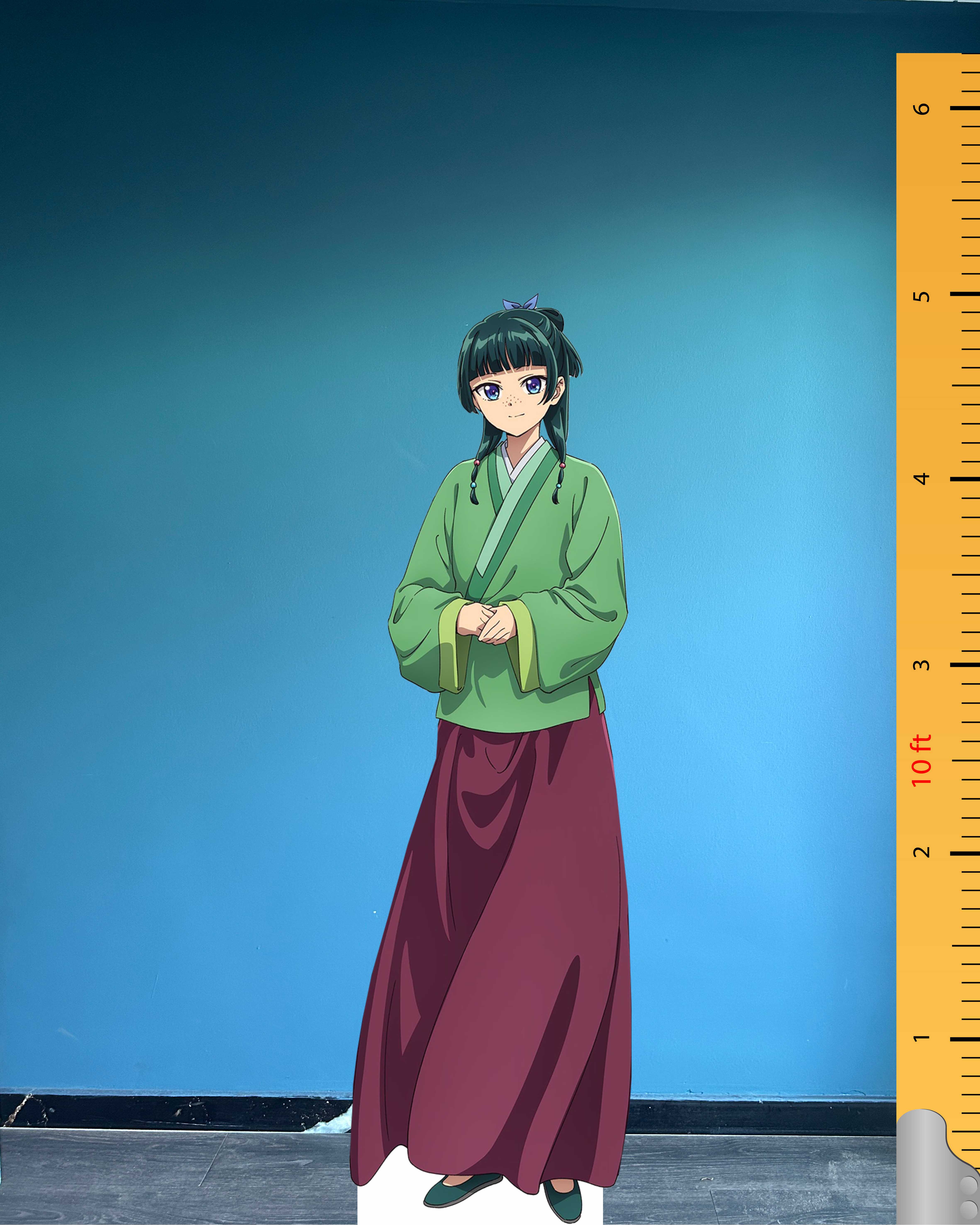 🌸 Kartonowa postać w naturalnej wielkości Maomao – Bohaterka z Dzienników Aptekarza