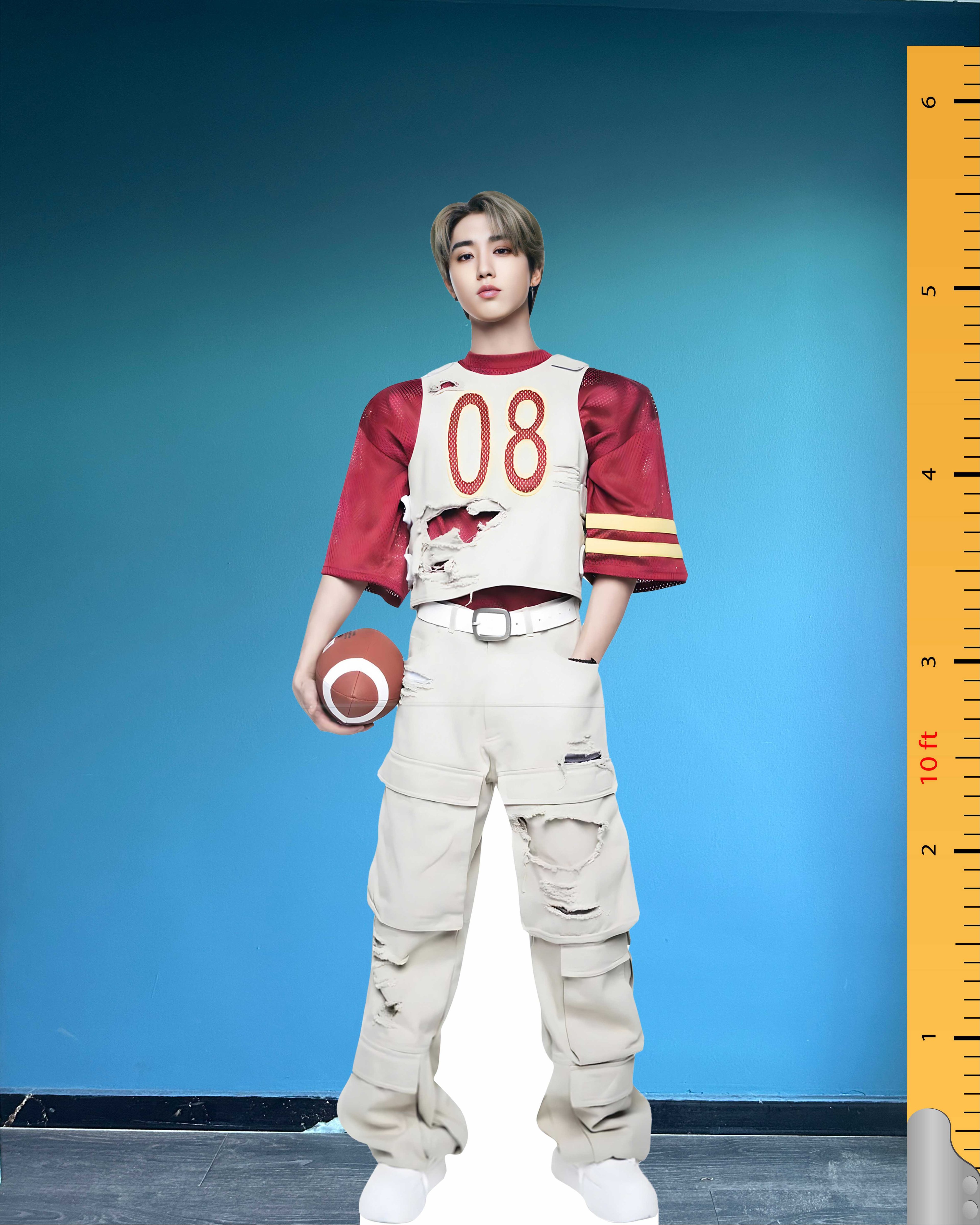Han Jisung Cardboard Cutout Model Stray Kids Han Life Size Plastic Standee Model 