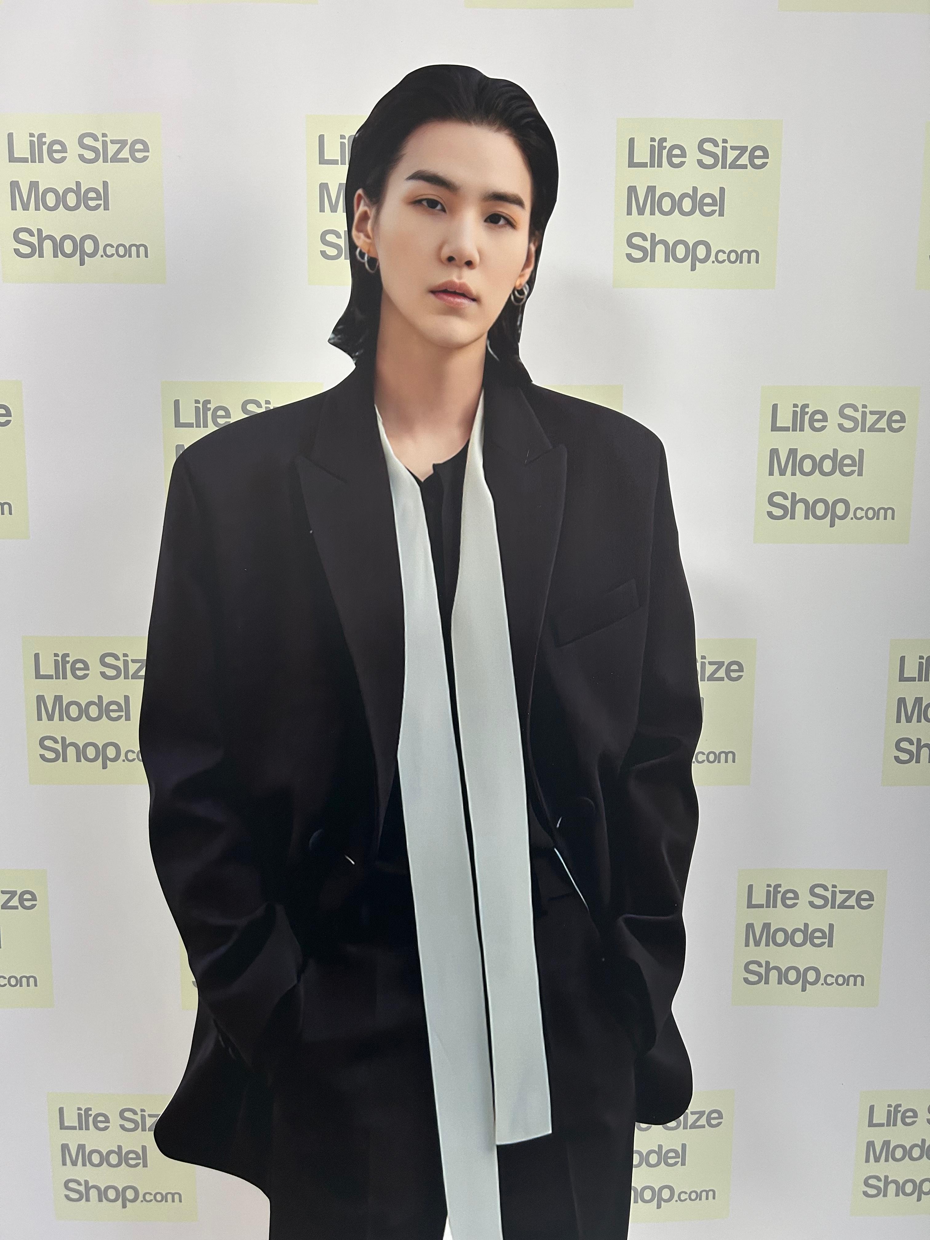 Suga Cardboard Cutout Model Standee BTS Yoon gi Suga South Korean Rapper Cardboard Model