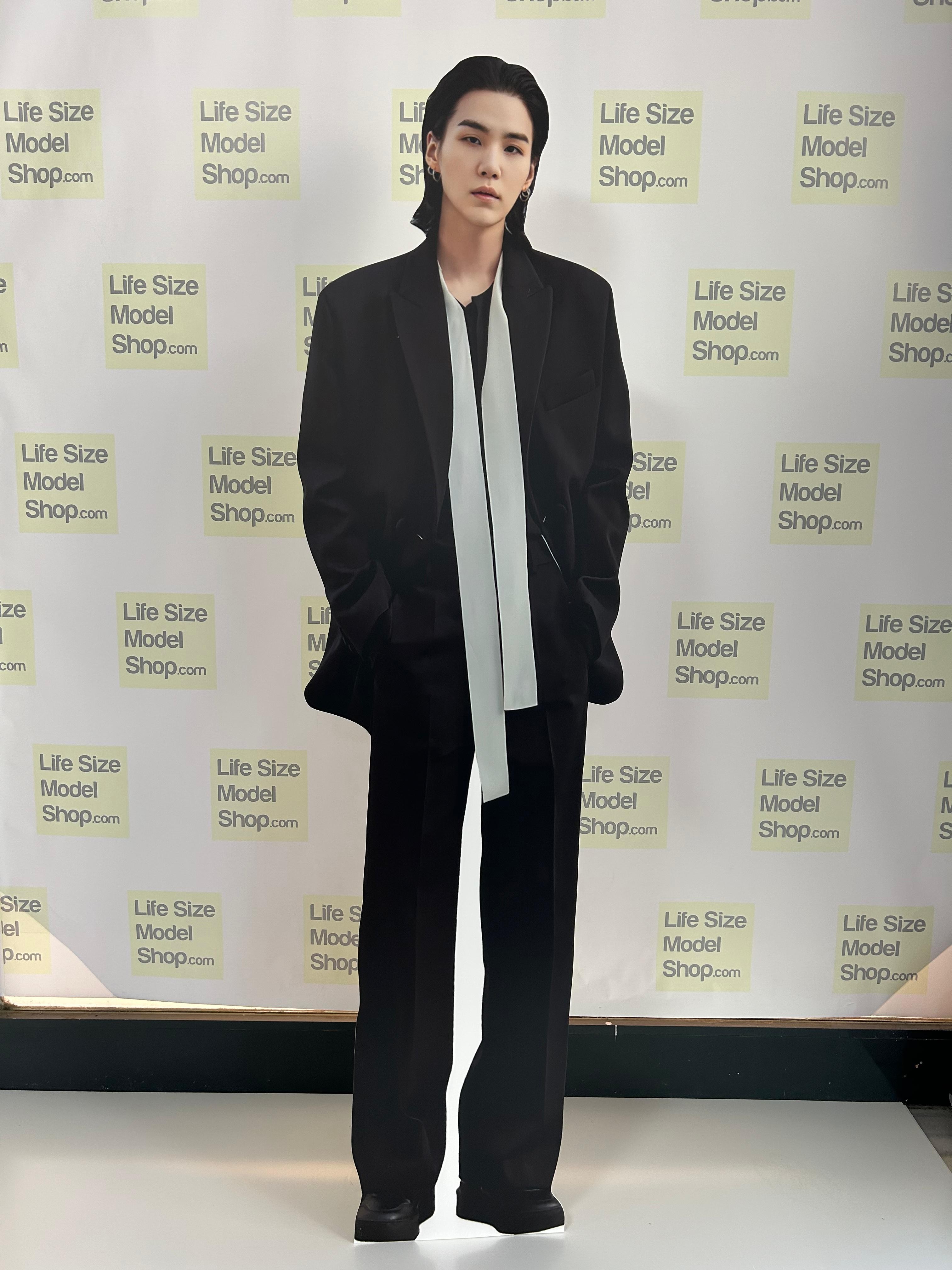 Suga Cardboard Cutout Model Standee BTS Yoon gi Suga South Korean Rapper Cardboard Model