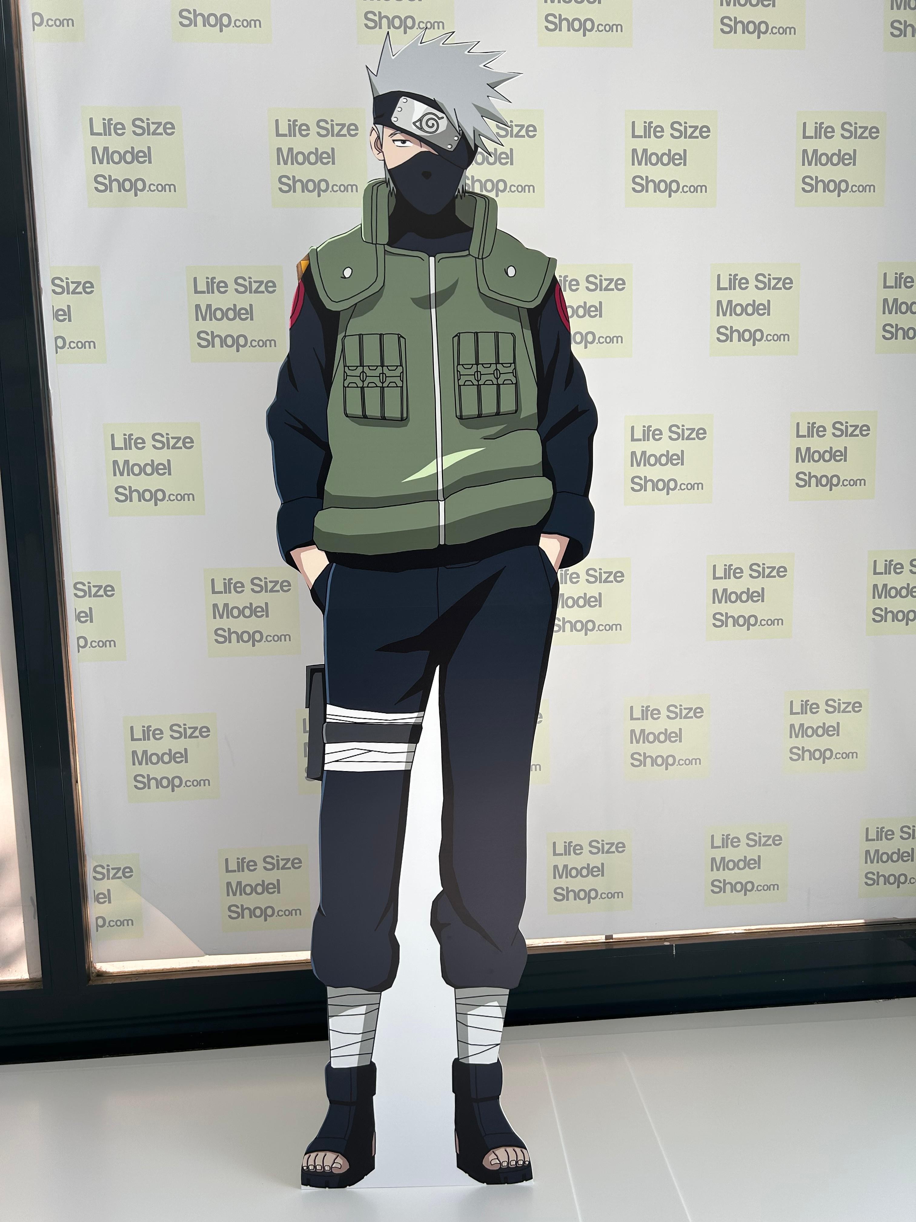 Kakashi Hatake Modèle en carton découpé Naruto Personnage fictif d'anime Standee