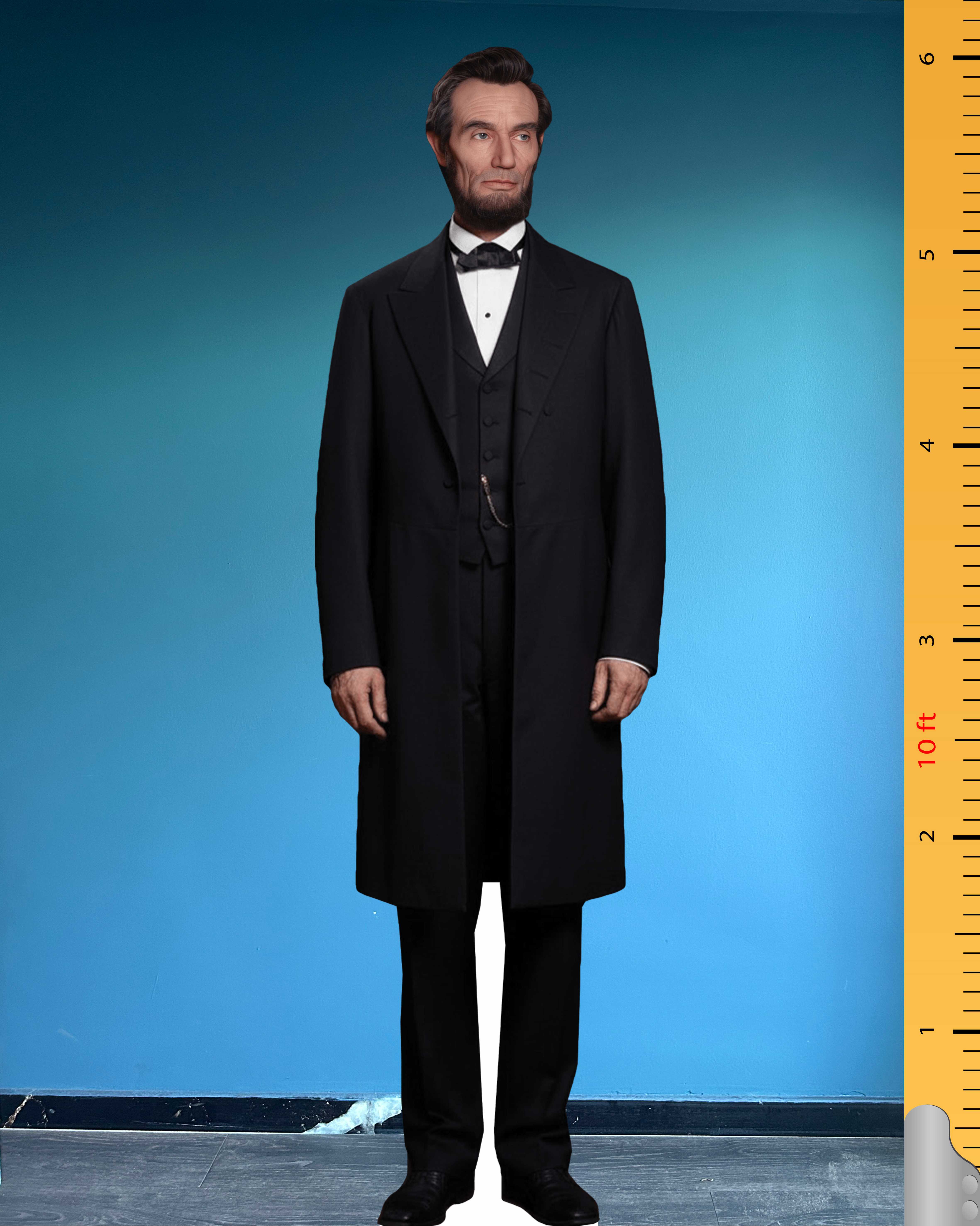 🇺🇸 Abraham Lincoln Life Size Cardboard Cutout Model – Iconic Former US President Standee for Events & Displays