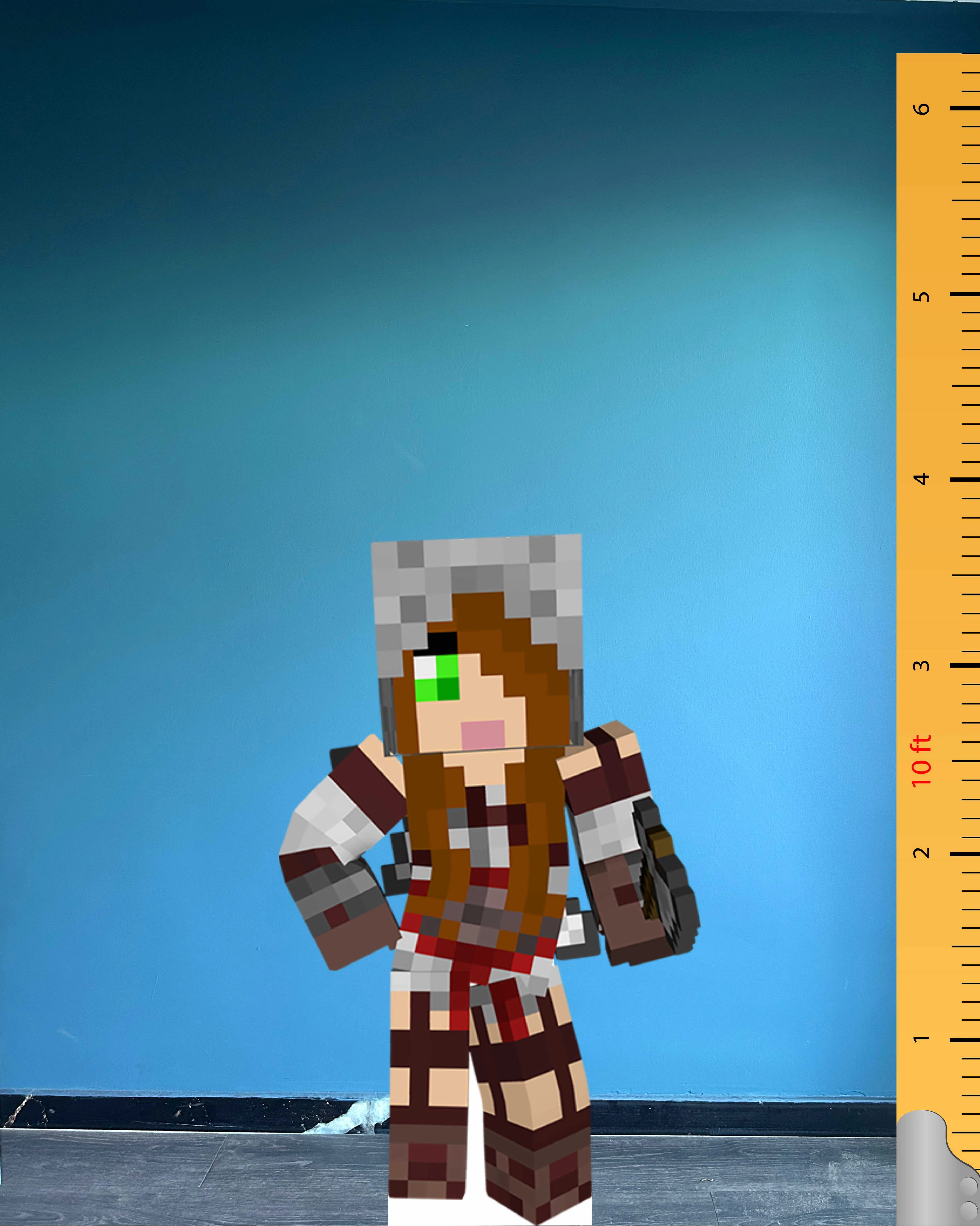 🎮 Minecraft Creeper Girl Life Size Cardboard Cutout – Iconic Gaming Character Edition