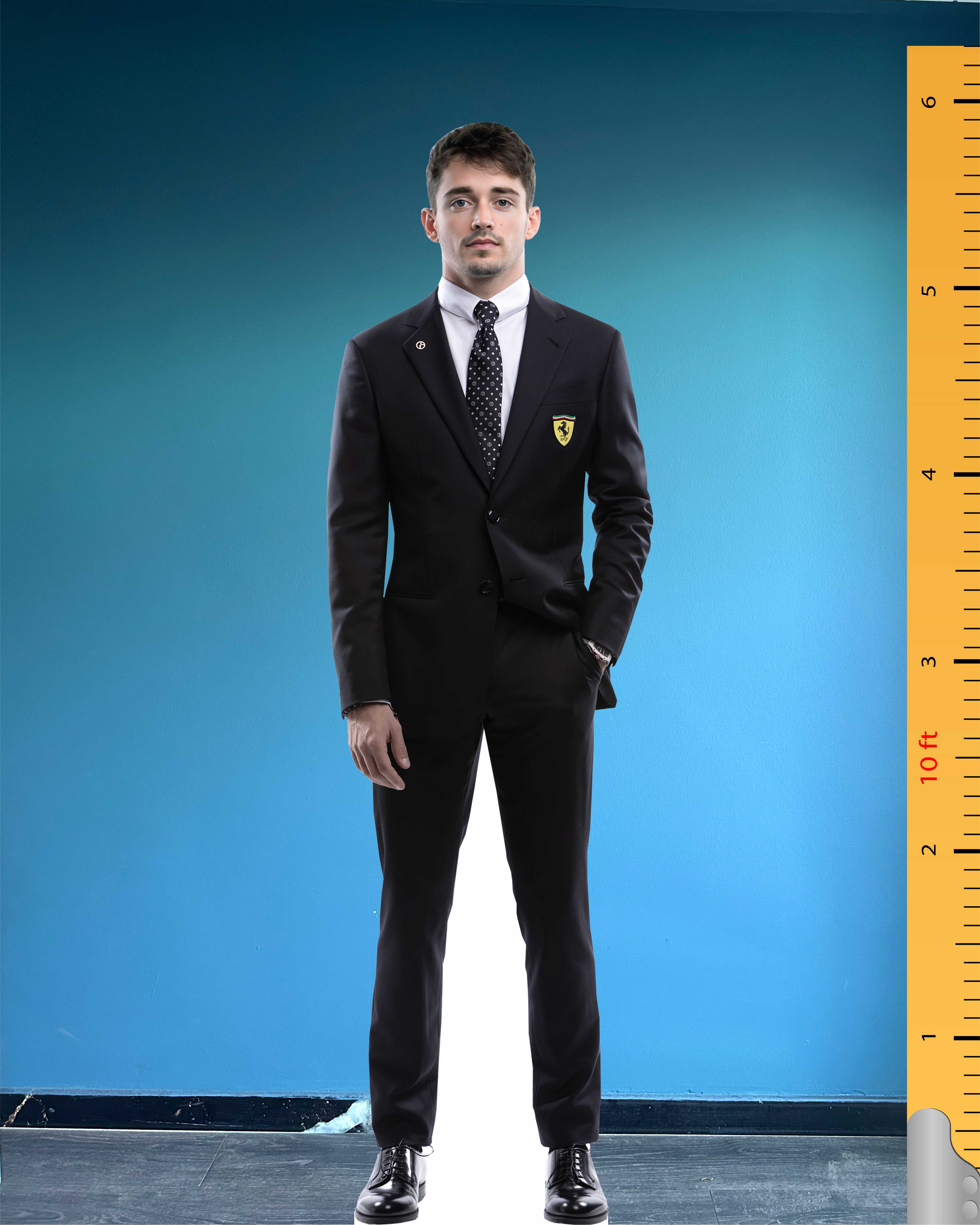 Charles Leclerc Cardboard Cutout Model Life Size Plastic Model Standee Tuxedo