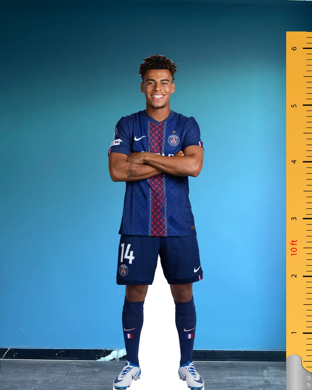 Désiré Doué Paris Saint-Germain Gerçek Boy Maket – #14 Numara