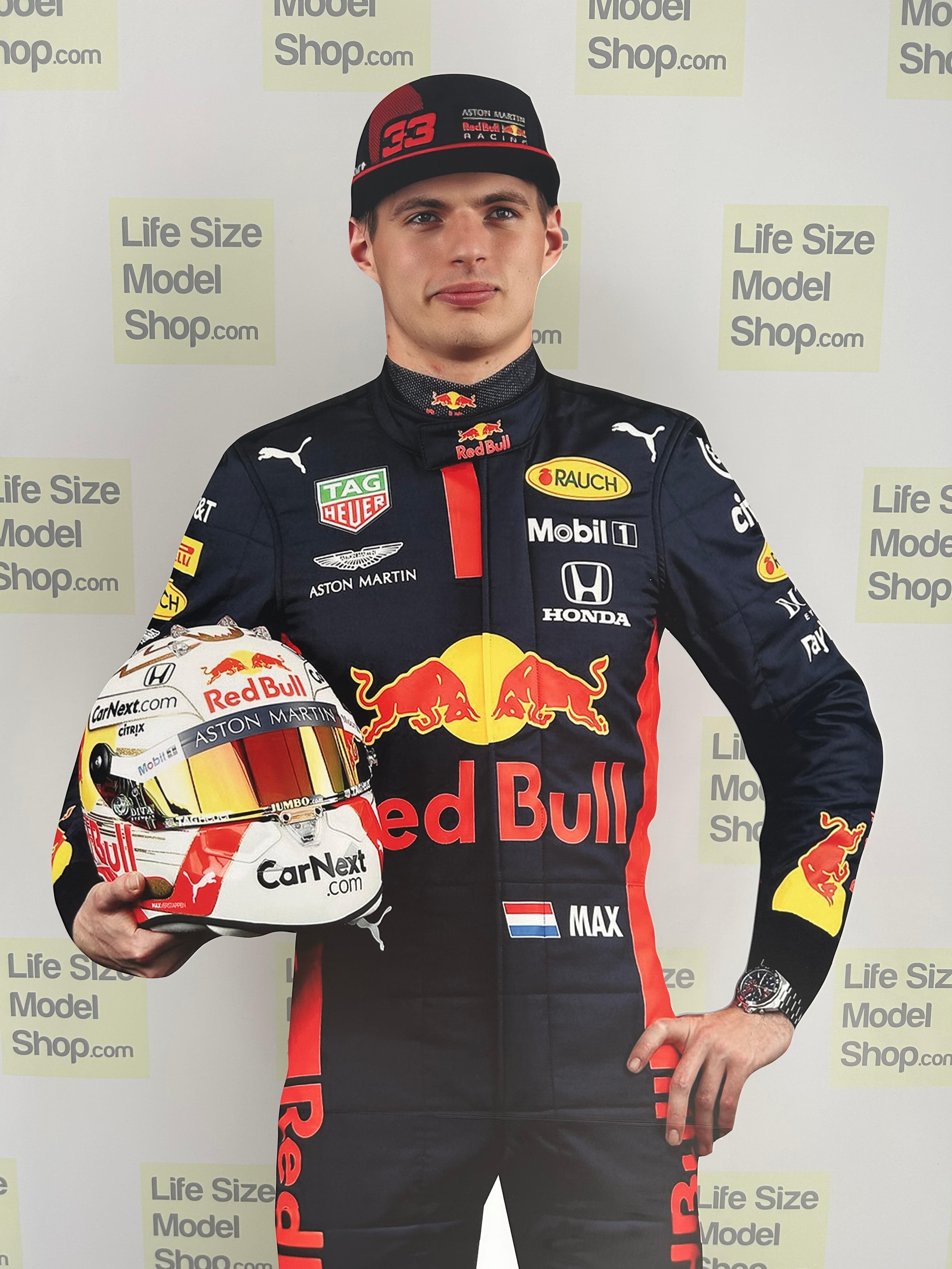 Max Verstappen Tekturowy Model Wycinany Mistrza F1 Pilota Samochodu Wyścigowego Figurka Kierowcy
