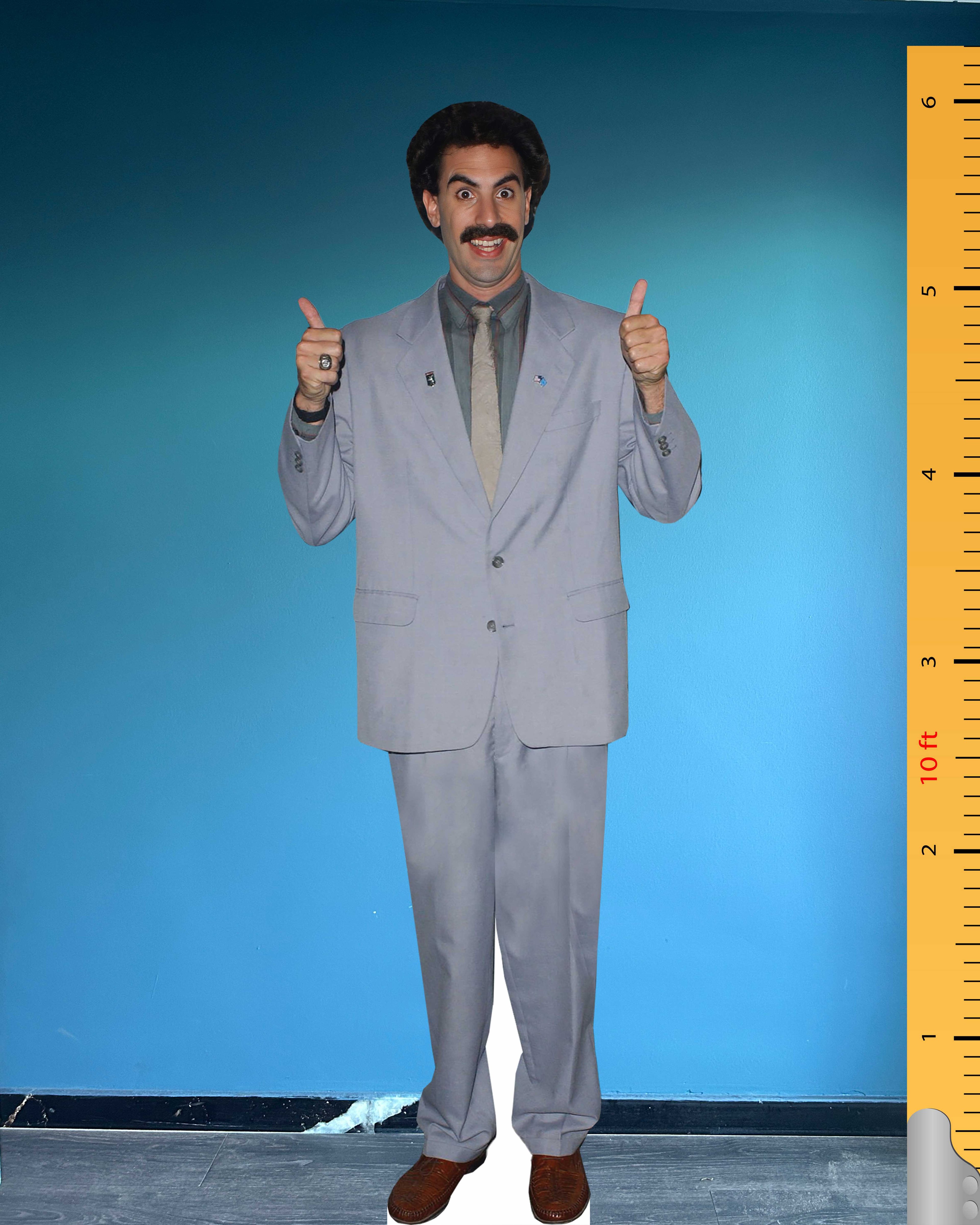 Borat Sagdiyev Cardboard Cutout Model Standee Plastic Borat Margaret Sagdiyev