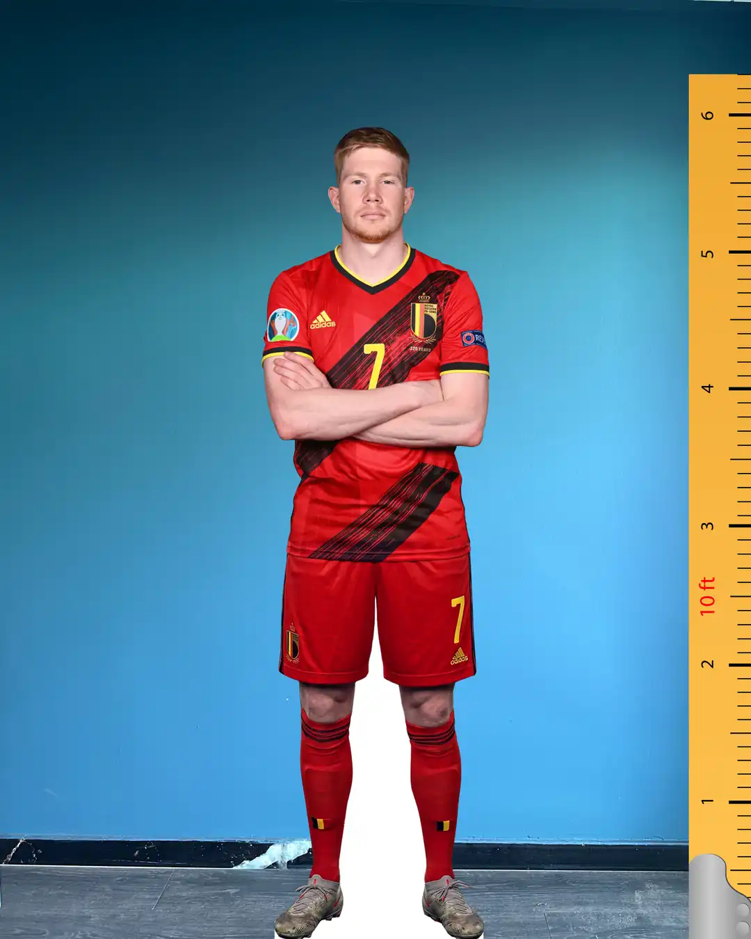 Team Number 7 Kevin De Bruyne Life Size Cardboard Cutout Model | Belgium National ...