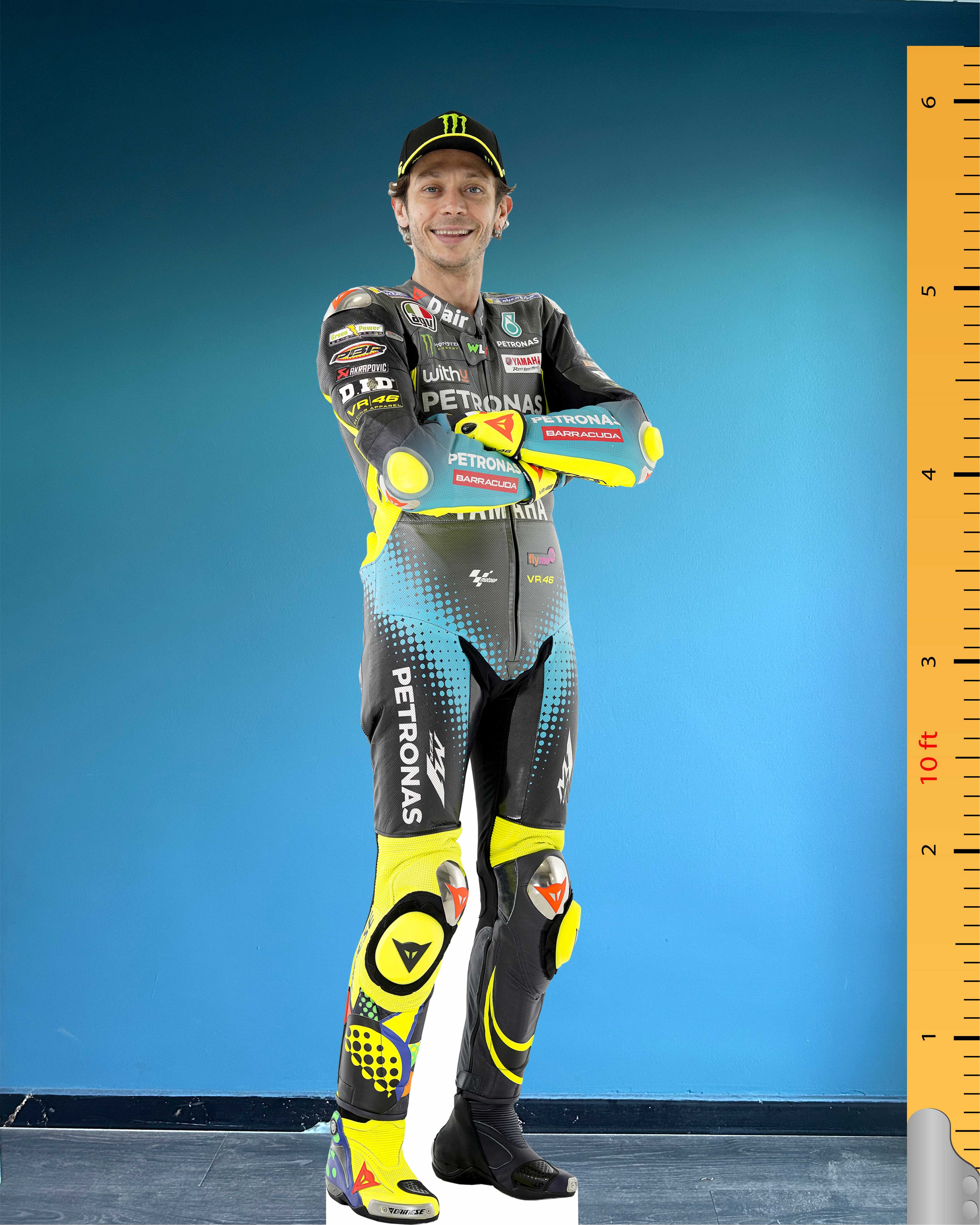 Valentino Rossi Cardboard Cutout Model Life Size Plastic Standee Model MotoGP Motorcycle Racer