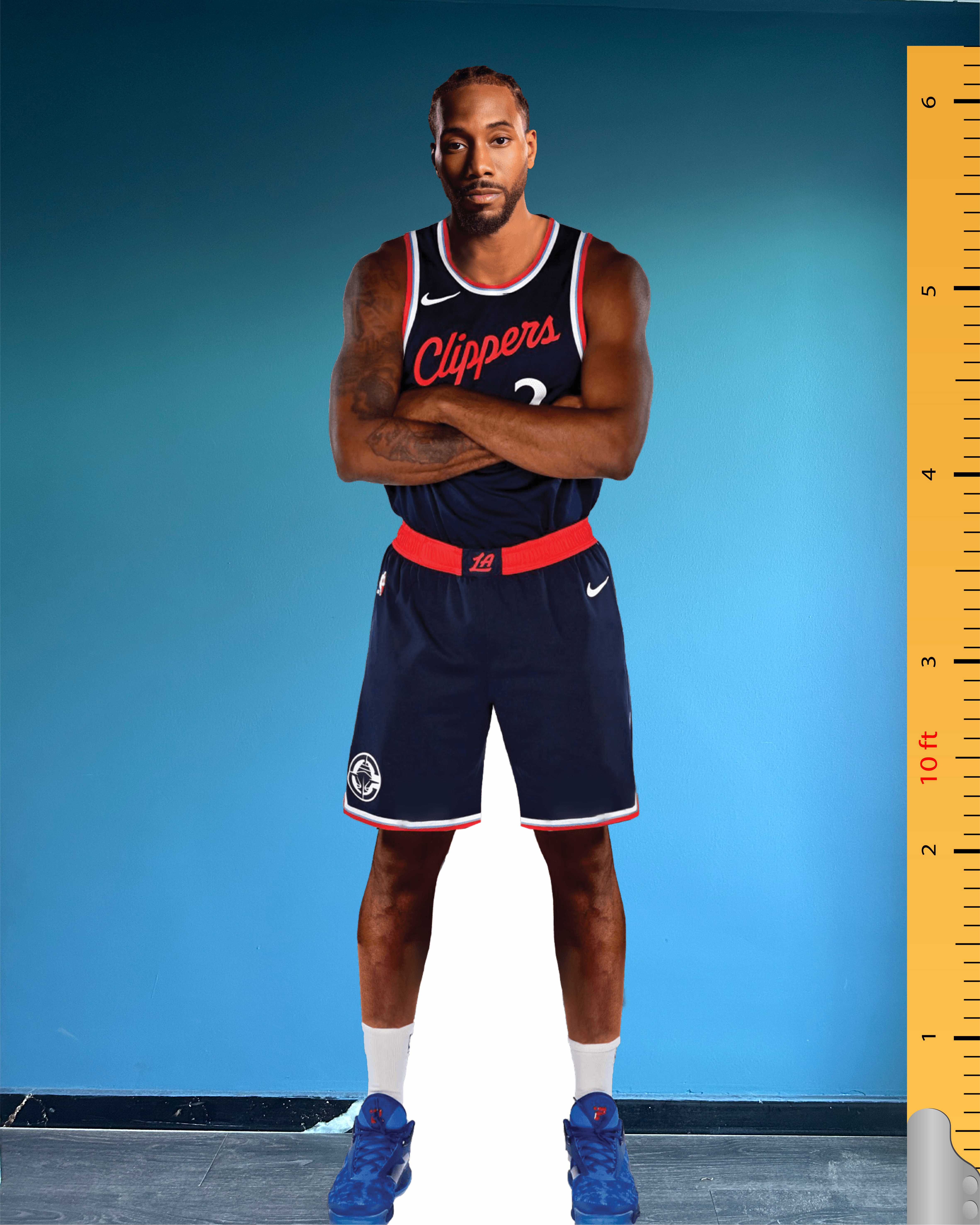 Kawhi Leonard Cardboard Cutout Model Plastic Standee LA Clippers