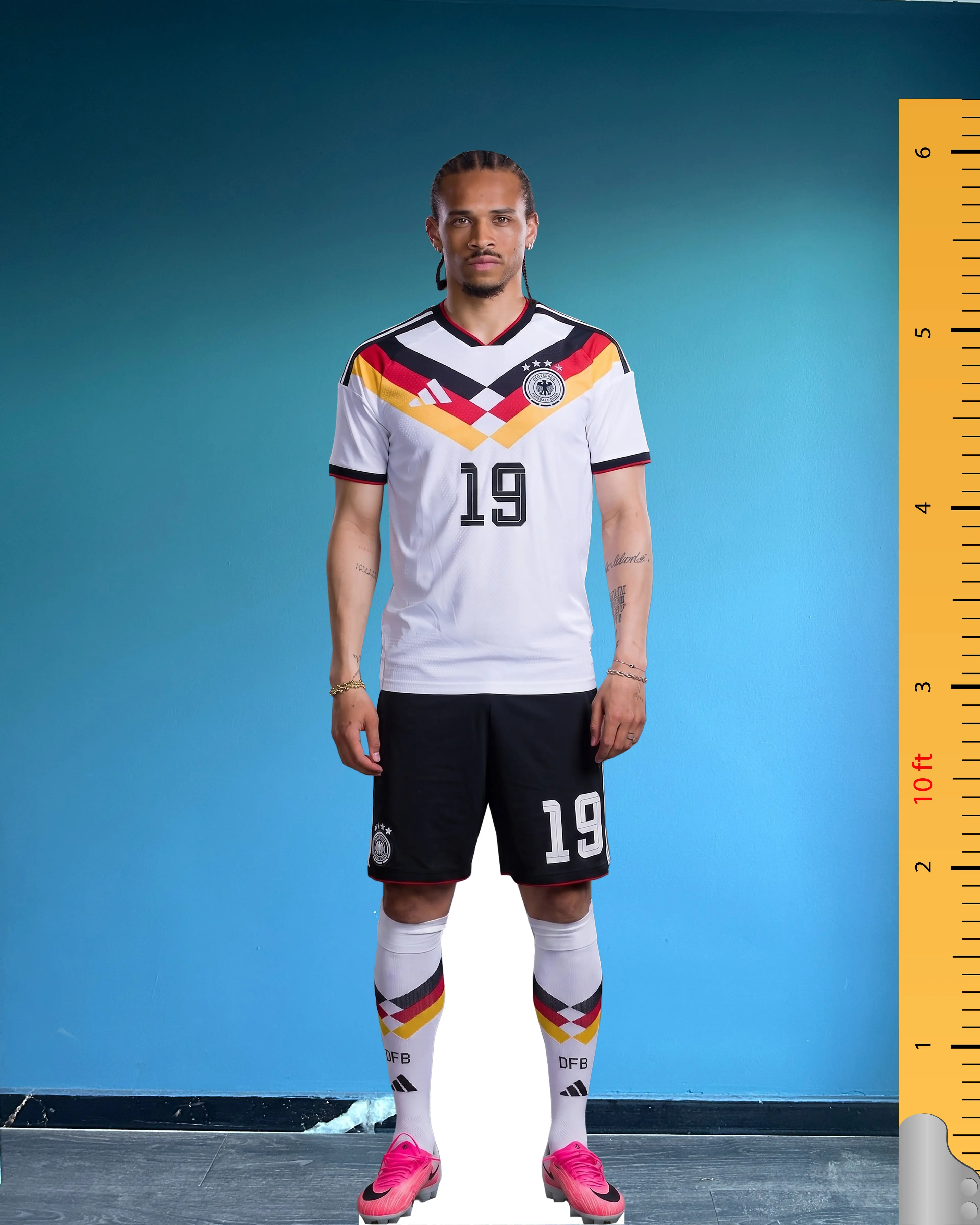 ドイツ代表 2020-2021 ユニホーム No.19 SANE Leroy Sane Life Size Cardboard Cutout Model | 🇩🇪 Germany