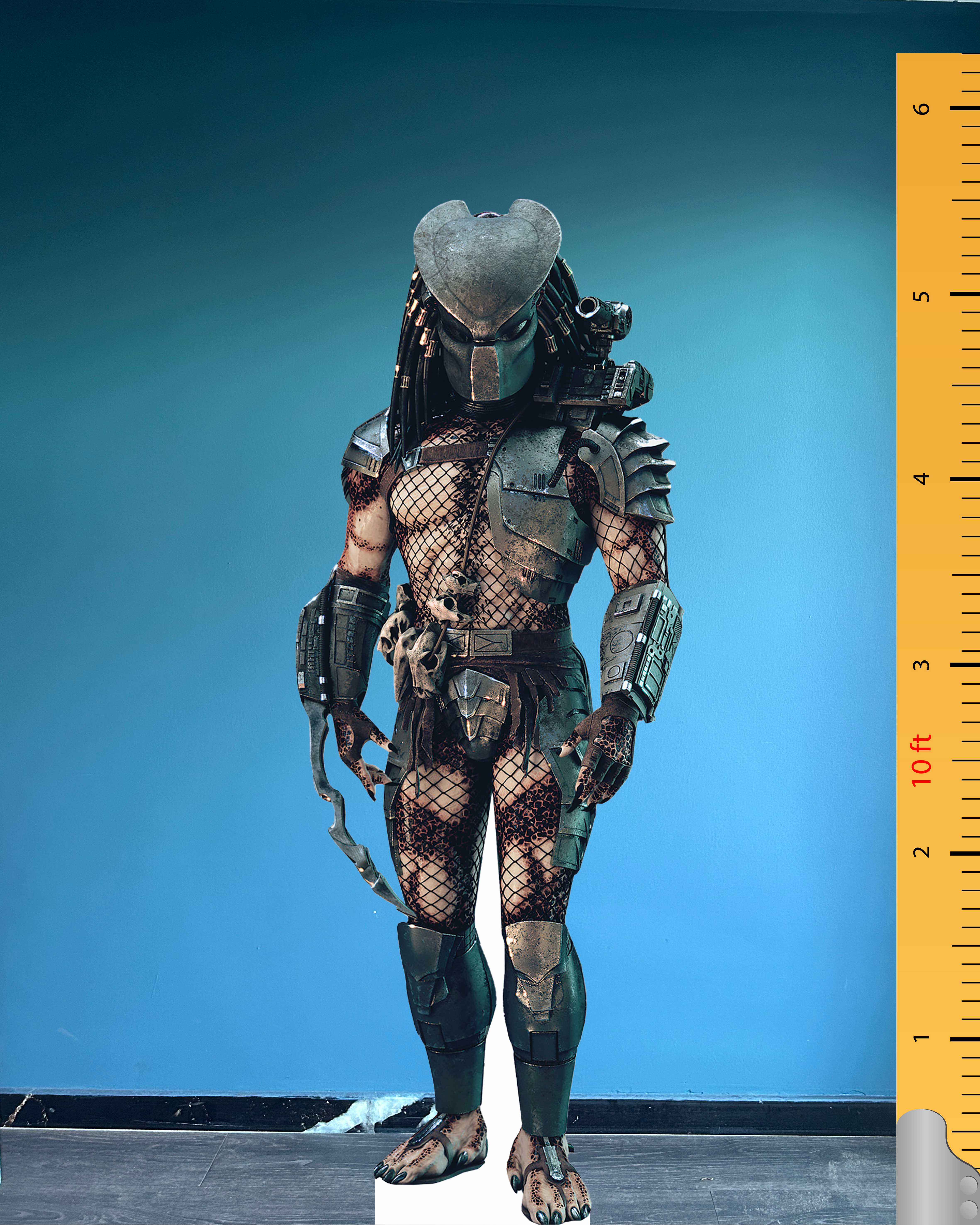 👾 Kartonowa postać w naturalnej wielkości Predator – Postać science fiction standee