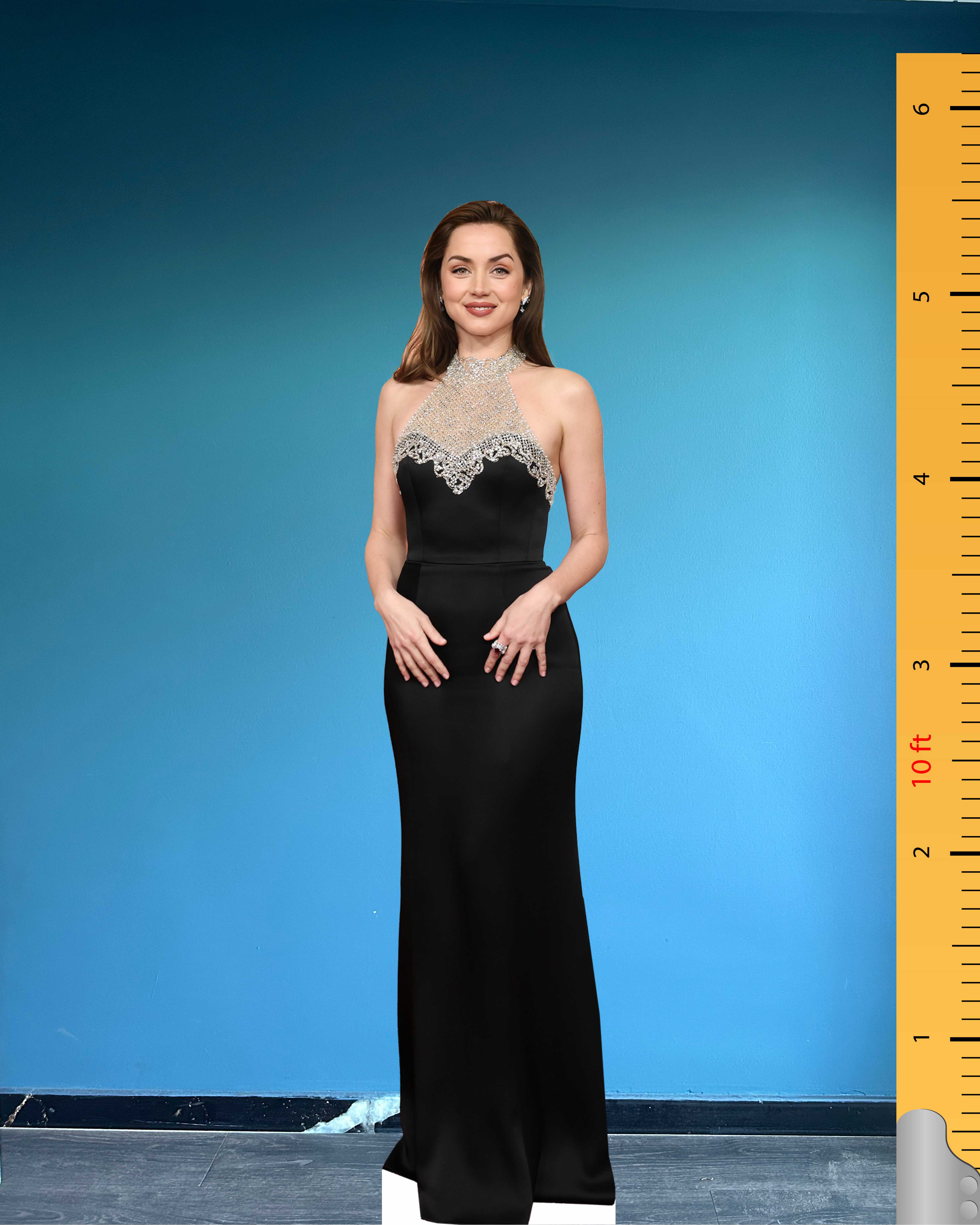 ✨ Ana de Armas Life Size Cardboard Cutout – 97th Academy Awards Red Carpet Edition