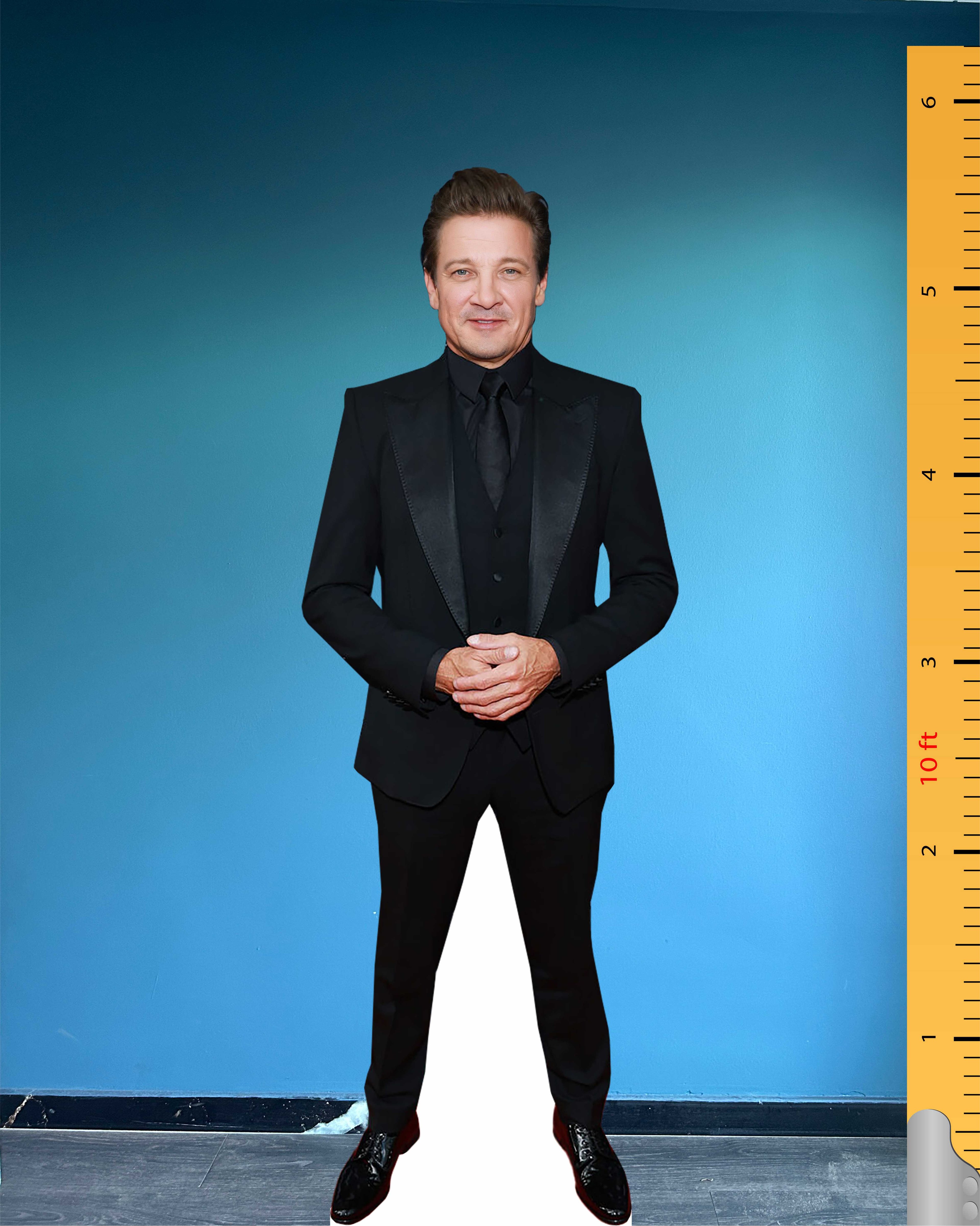 Jeremy Renner Tekturowy model wycinany naturalnej wielkości plastikowa figurka standee