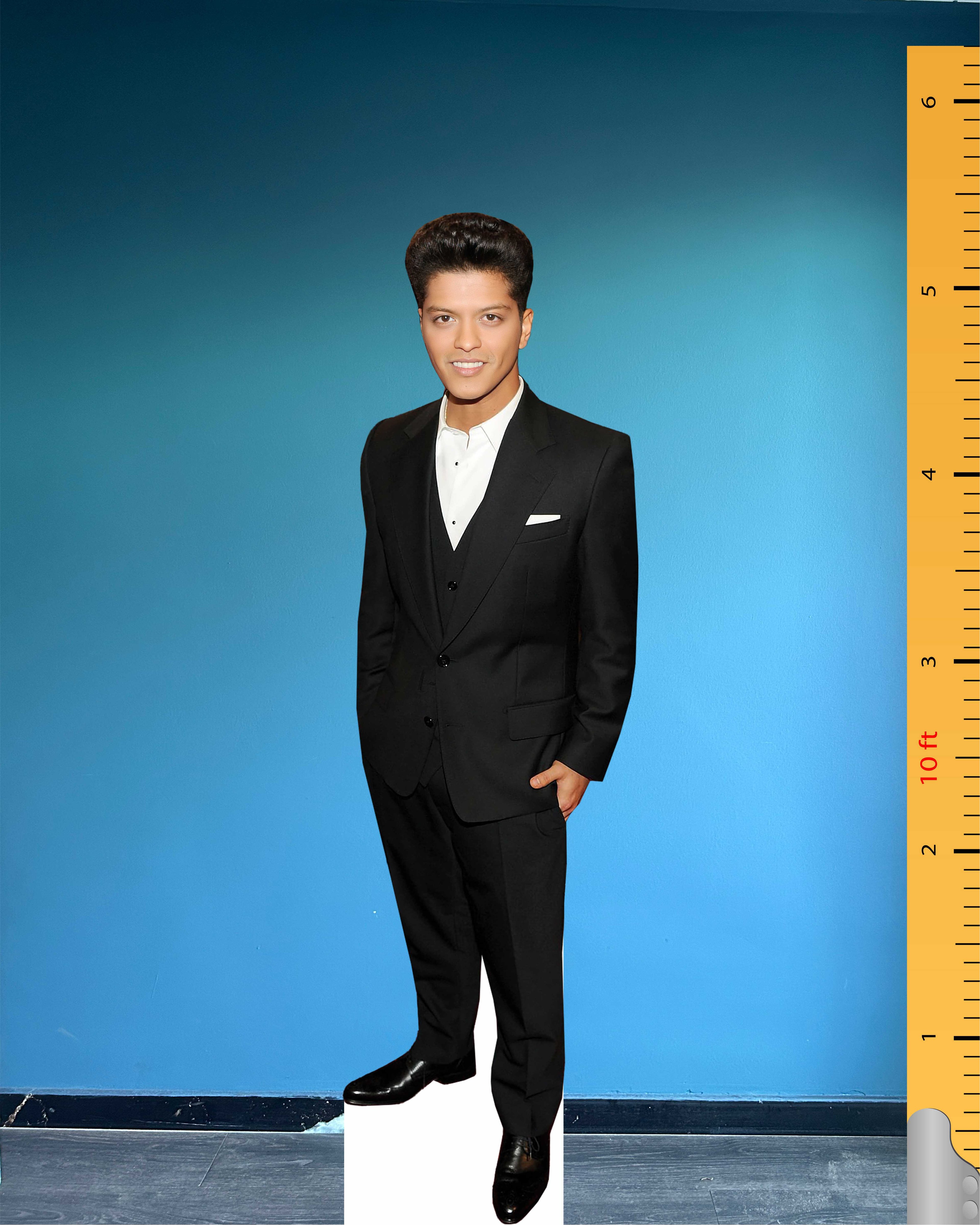 Bruno Mars Cardboard Cutout Model Life Size Plastic Standee Model Peter Gene Hernandez