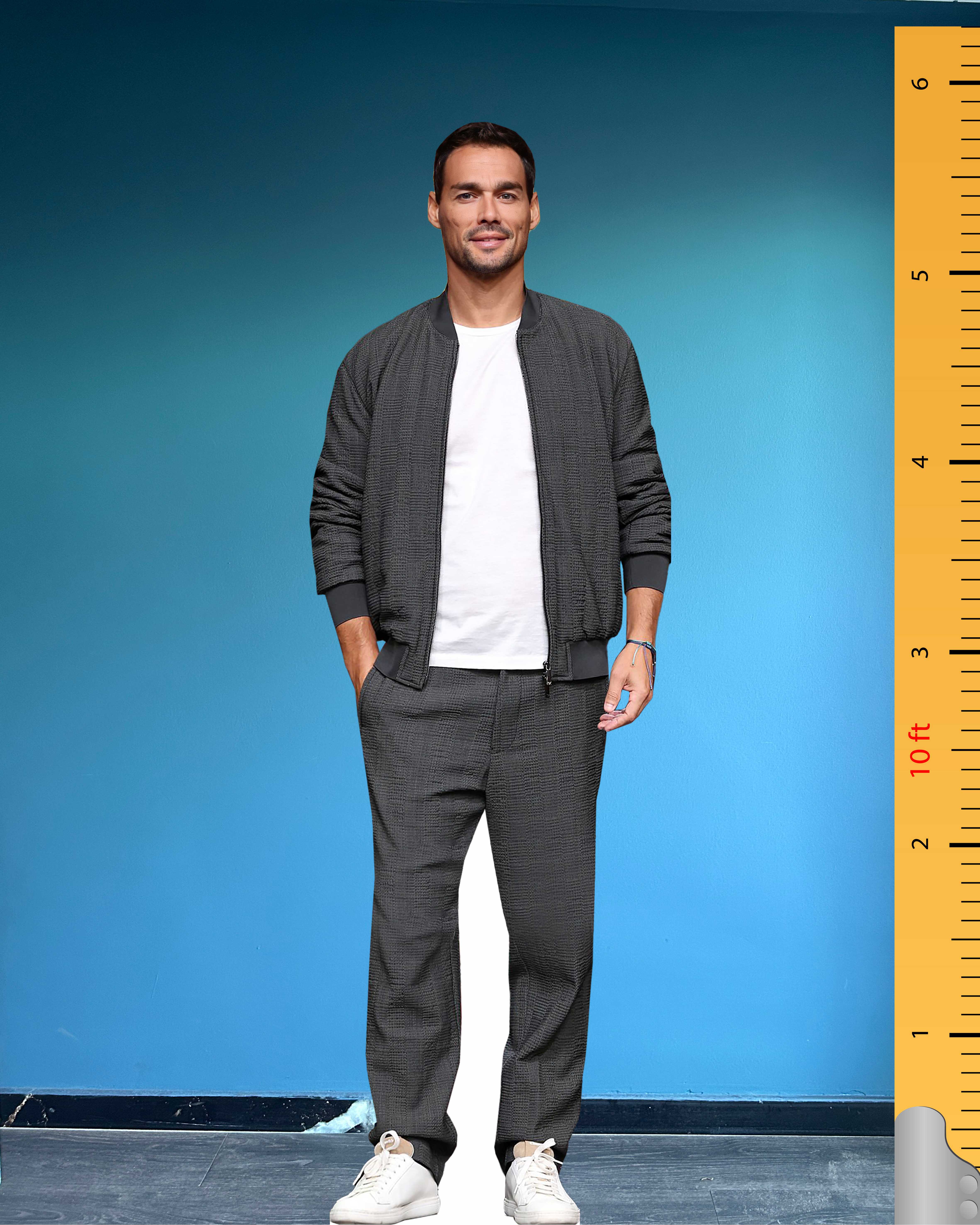 🎾 Fabio Fognini Life Size Cardboard Cutout – Ballando Con Le Stelle Celebrity Standee