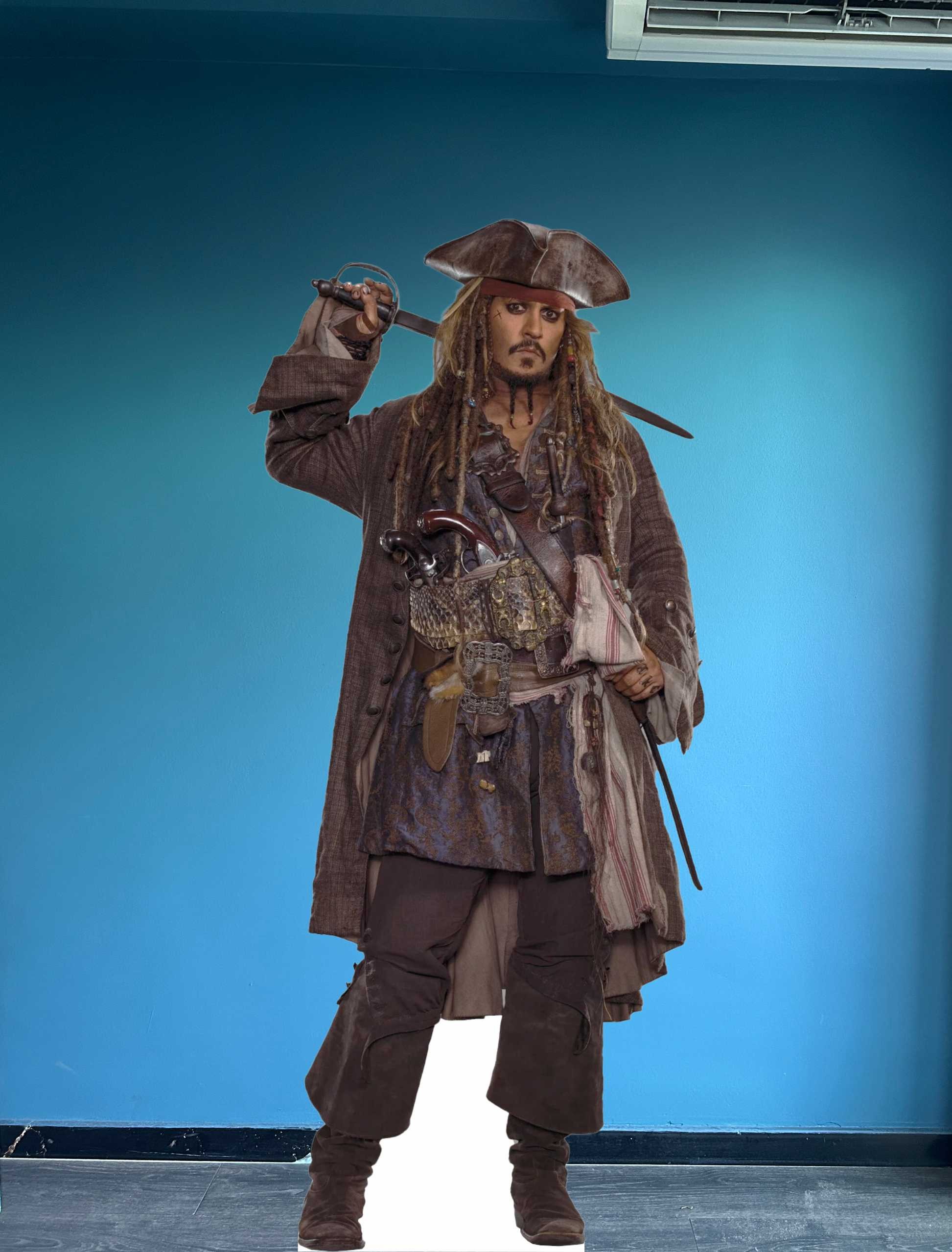 Captain Jack Sparrow Cardboard Cutout Model Life Size Standee Figure