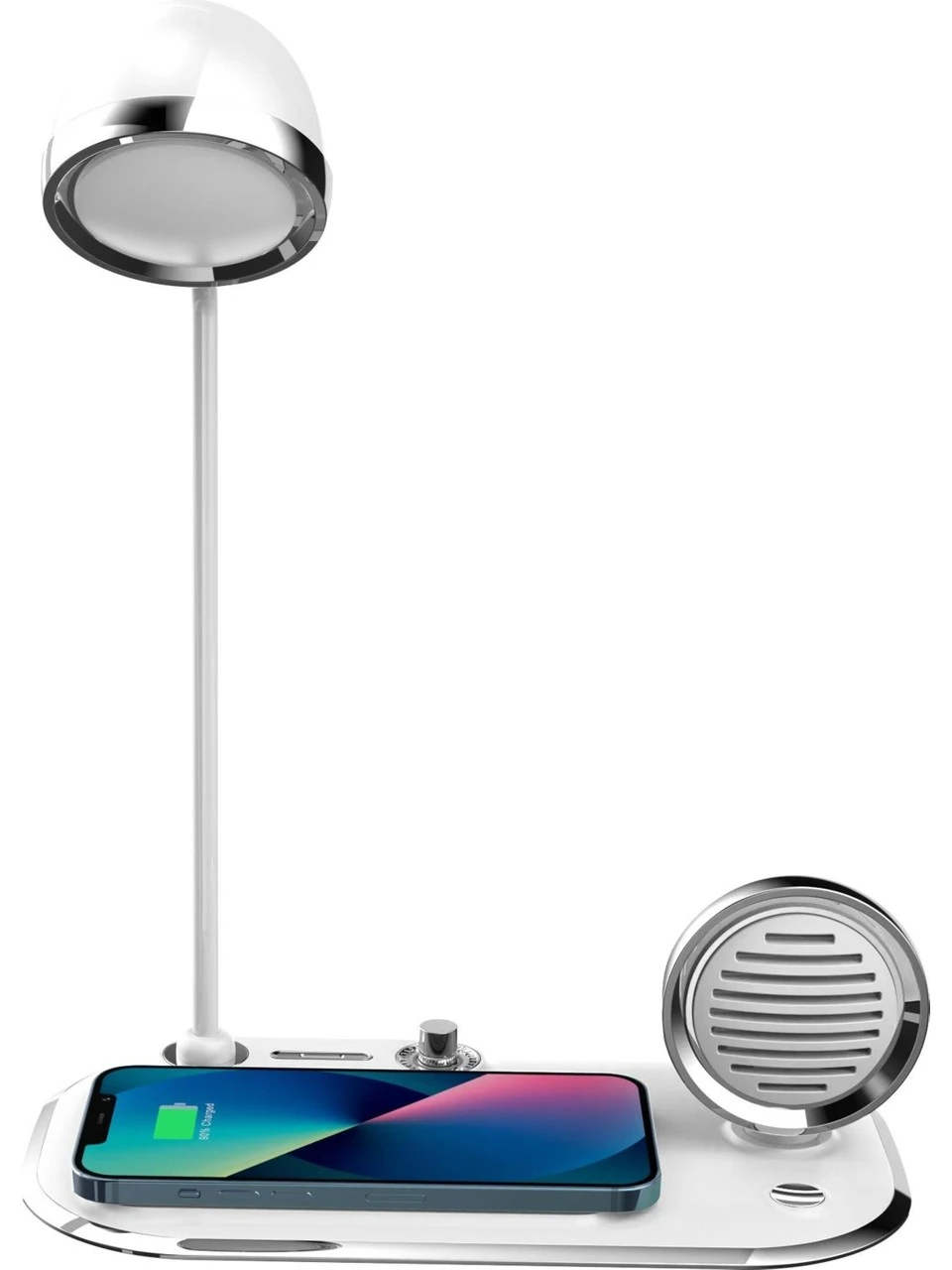 Acl Aw6 3 In 1 Masa Lambalı, Bluetooth Hoparlörlü, 15W Wireless Şarj Standı Aw6