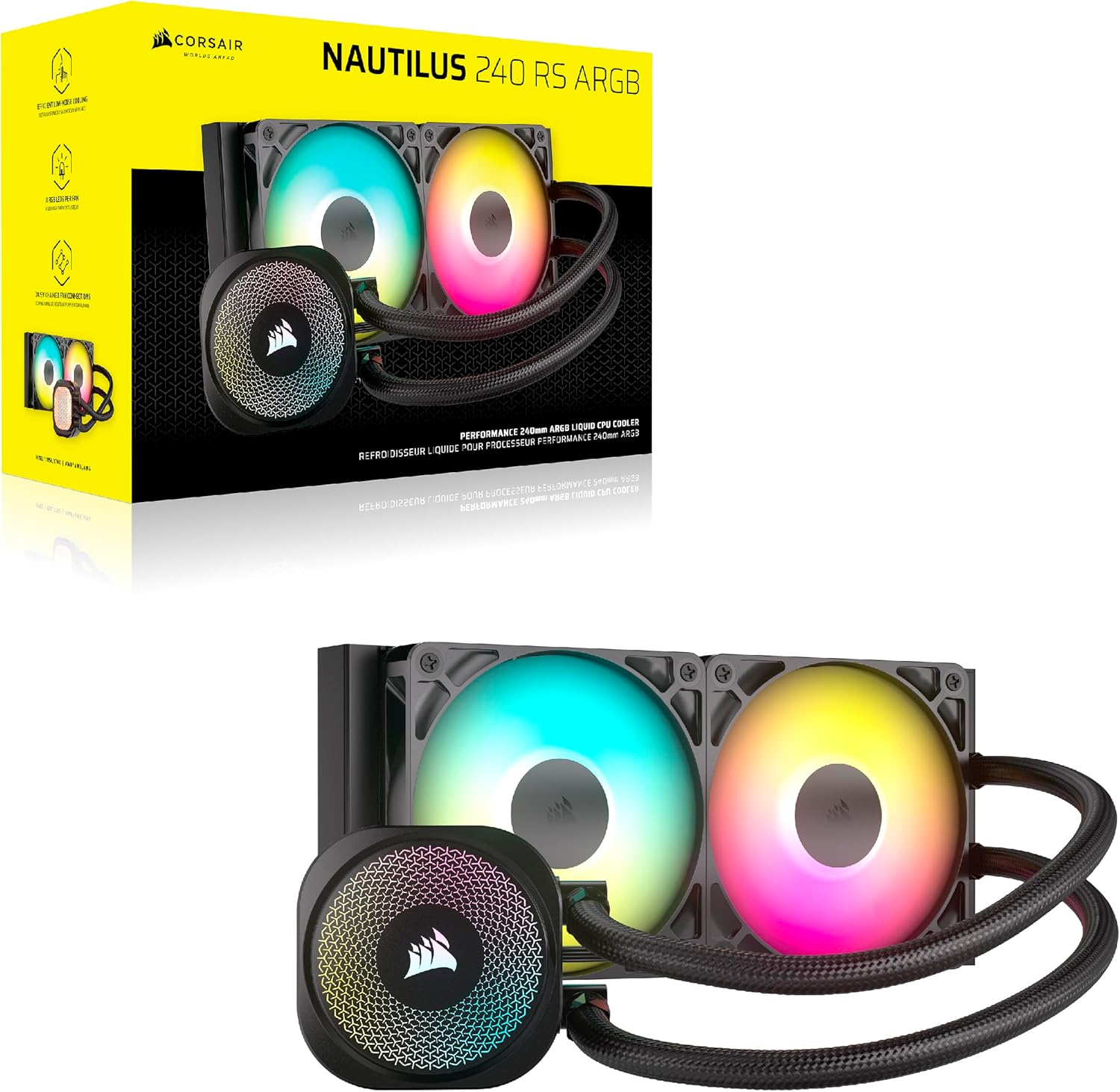 CORSAIR Nautilus 240 RS ARGB AIO İşlemci Soğutucusu (CW-9060092-WW)
