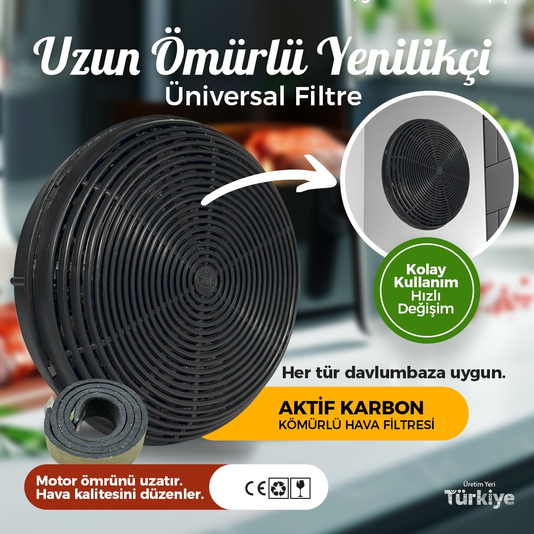 Aktif Karbon Kömürlü Hava Filtresi