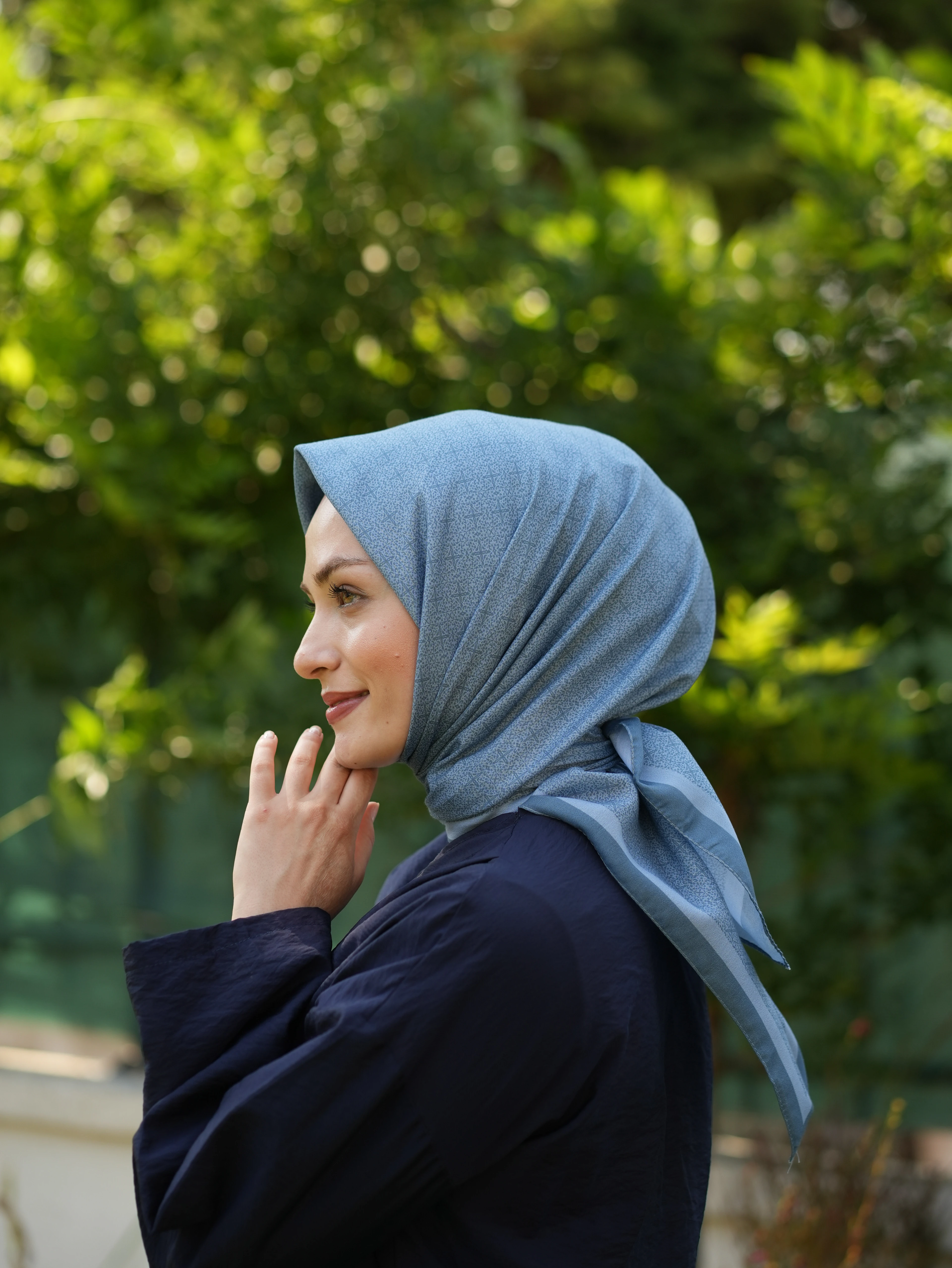 GECE YILDIZI SOFT EŞARP - MAVİ main variant image