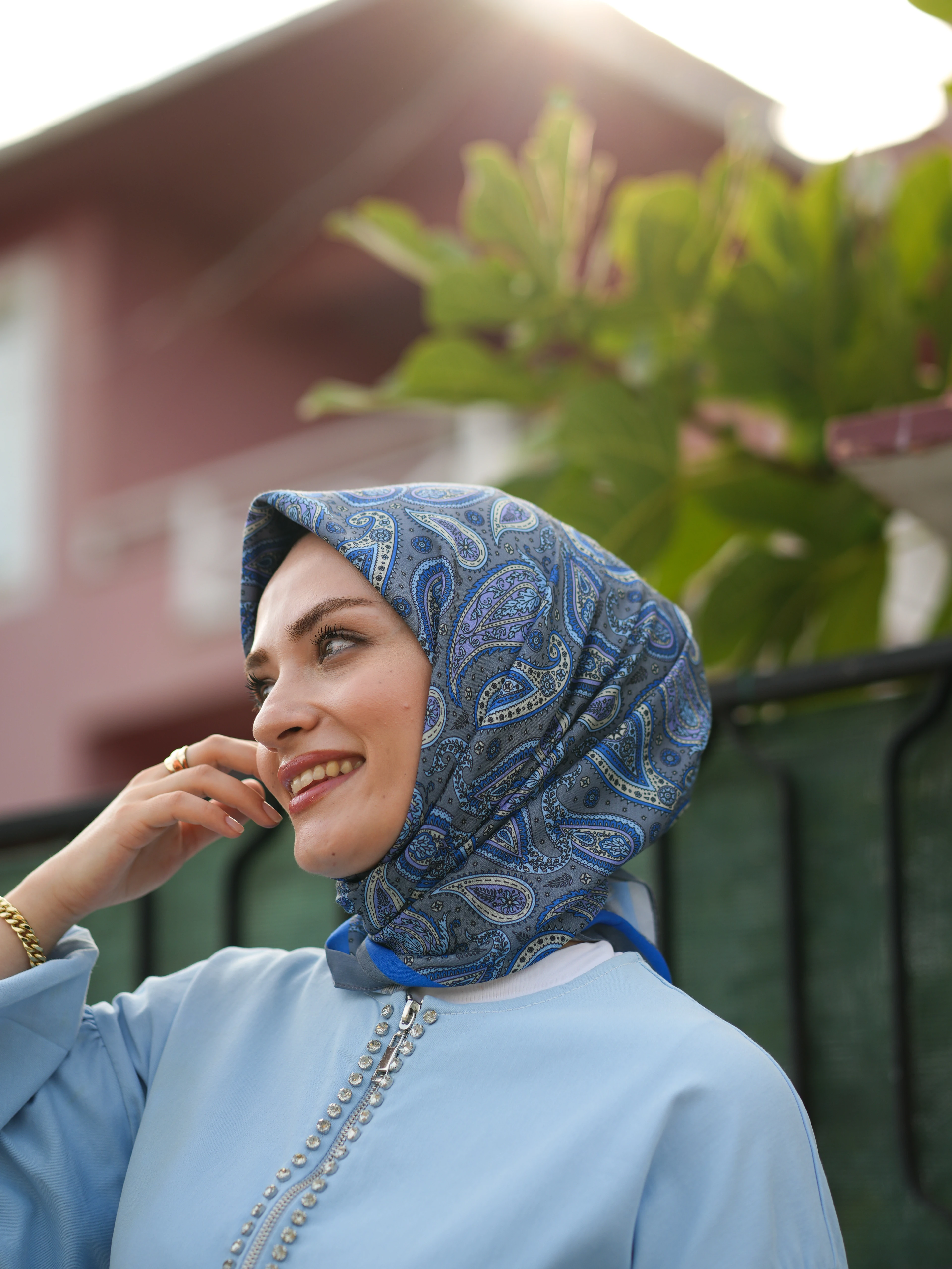 GENİŞ ETNİK DESEN EŞARP - LACİ image