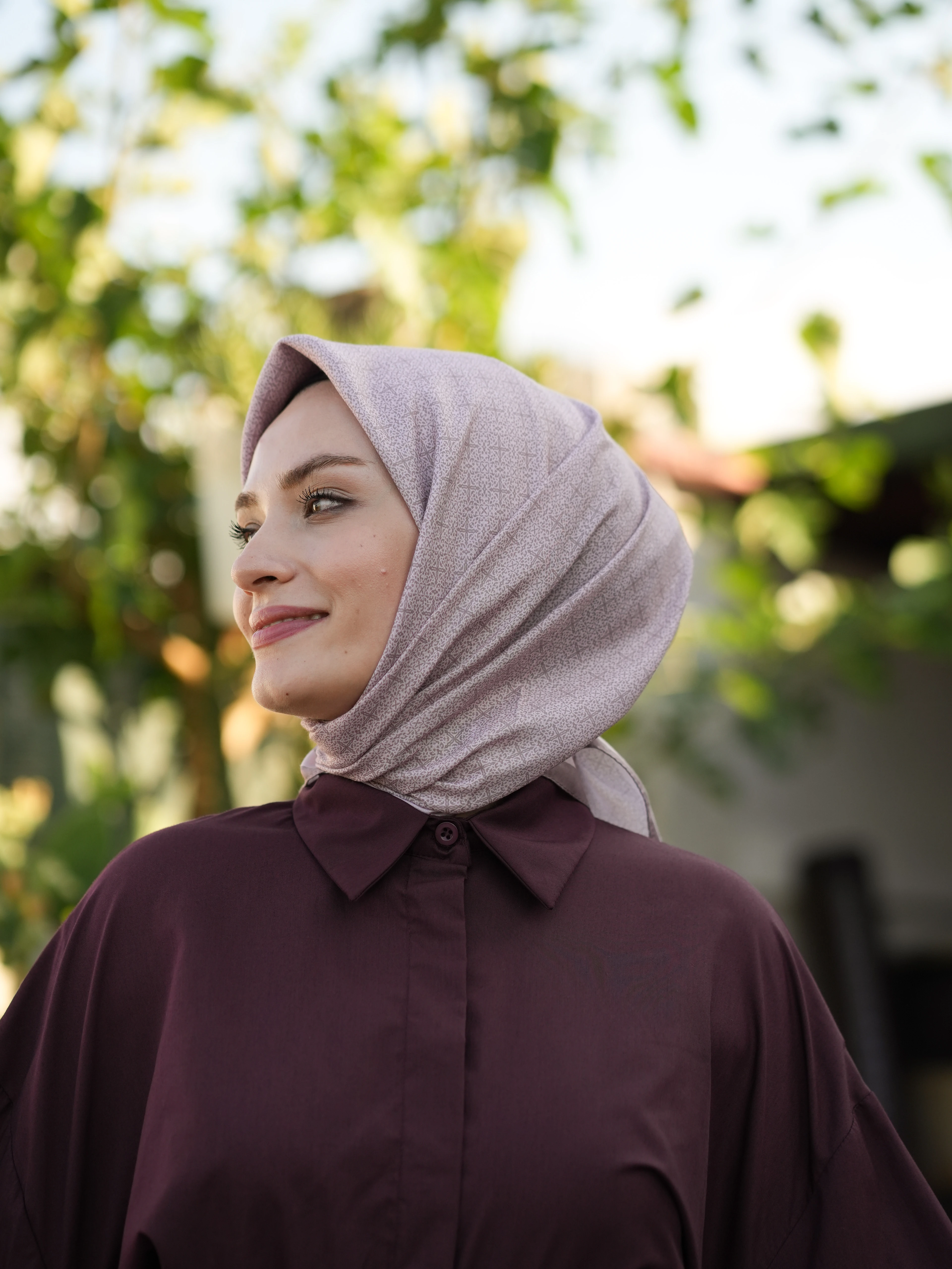 GECE YILDIZI SOFT EŞARP - AÇIK ROSE main variant image