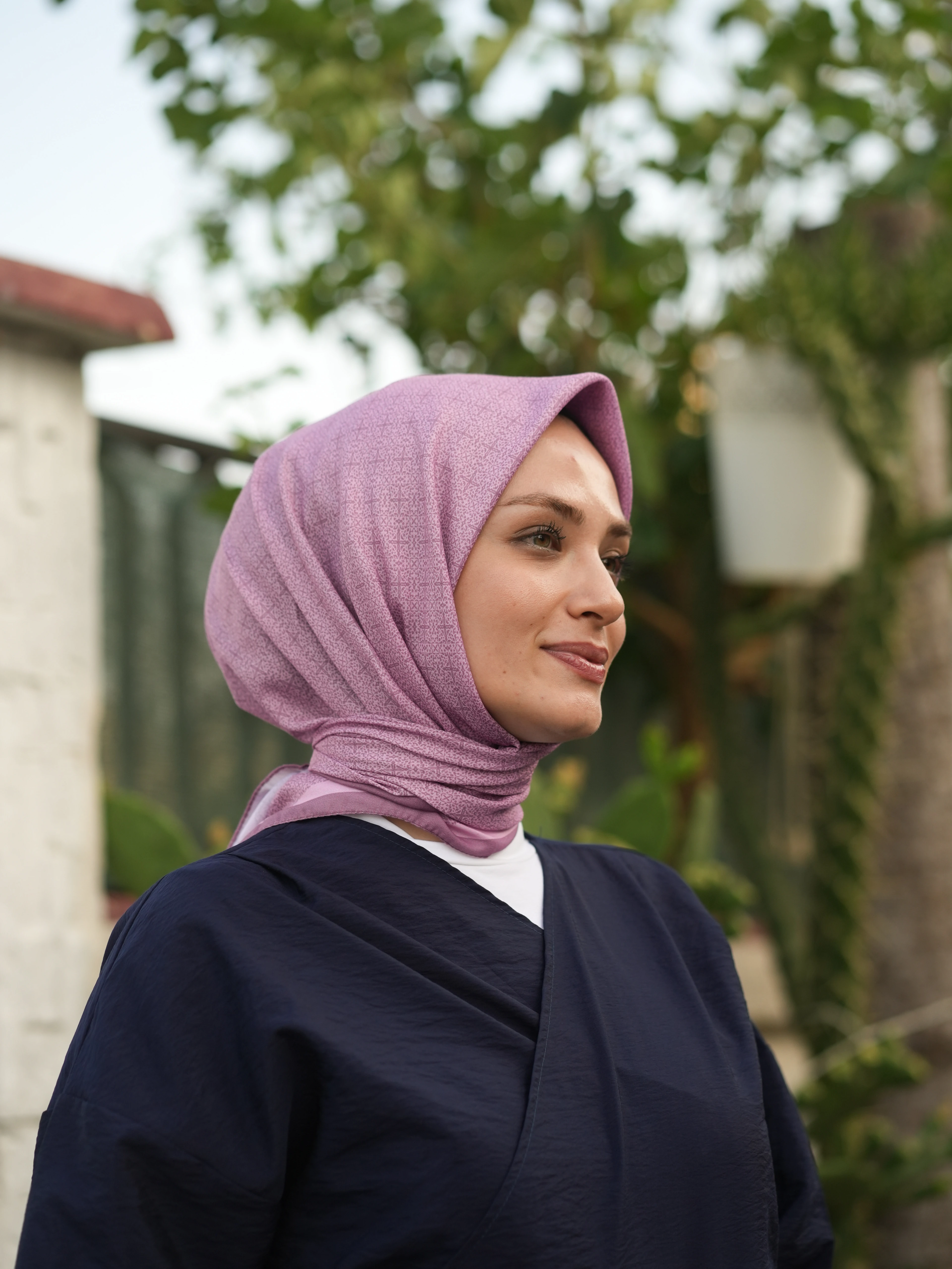 GECE YILDIZI SOFT EŞARP - SERİN PEMBE main variant image