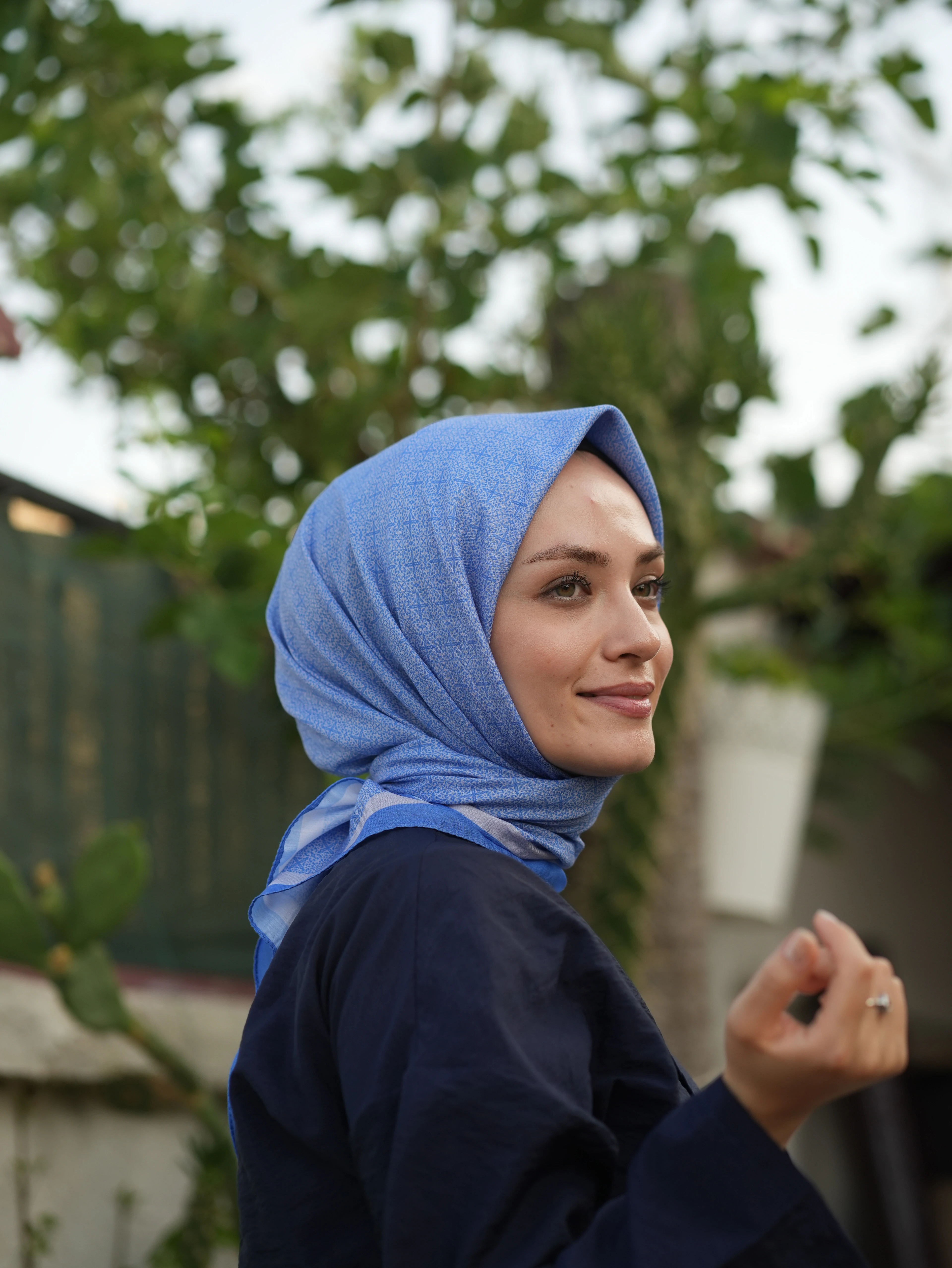 GECE YILDIZI SOFT EŞARP - GÖKYÜZÜ MAVİSİ main variant image