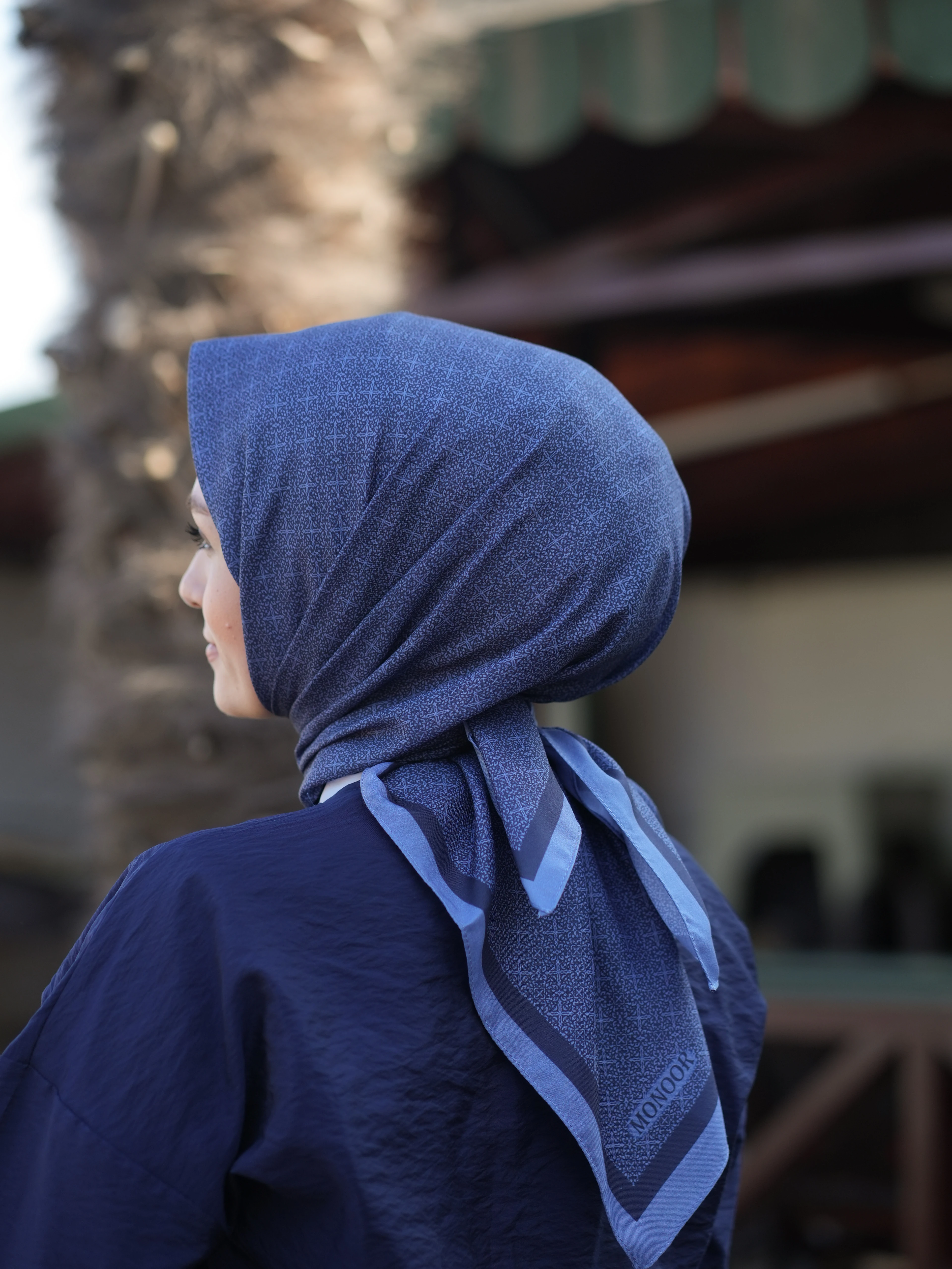 GECE YILDIZI SOFT EŞARP - SADE MOR main variant image